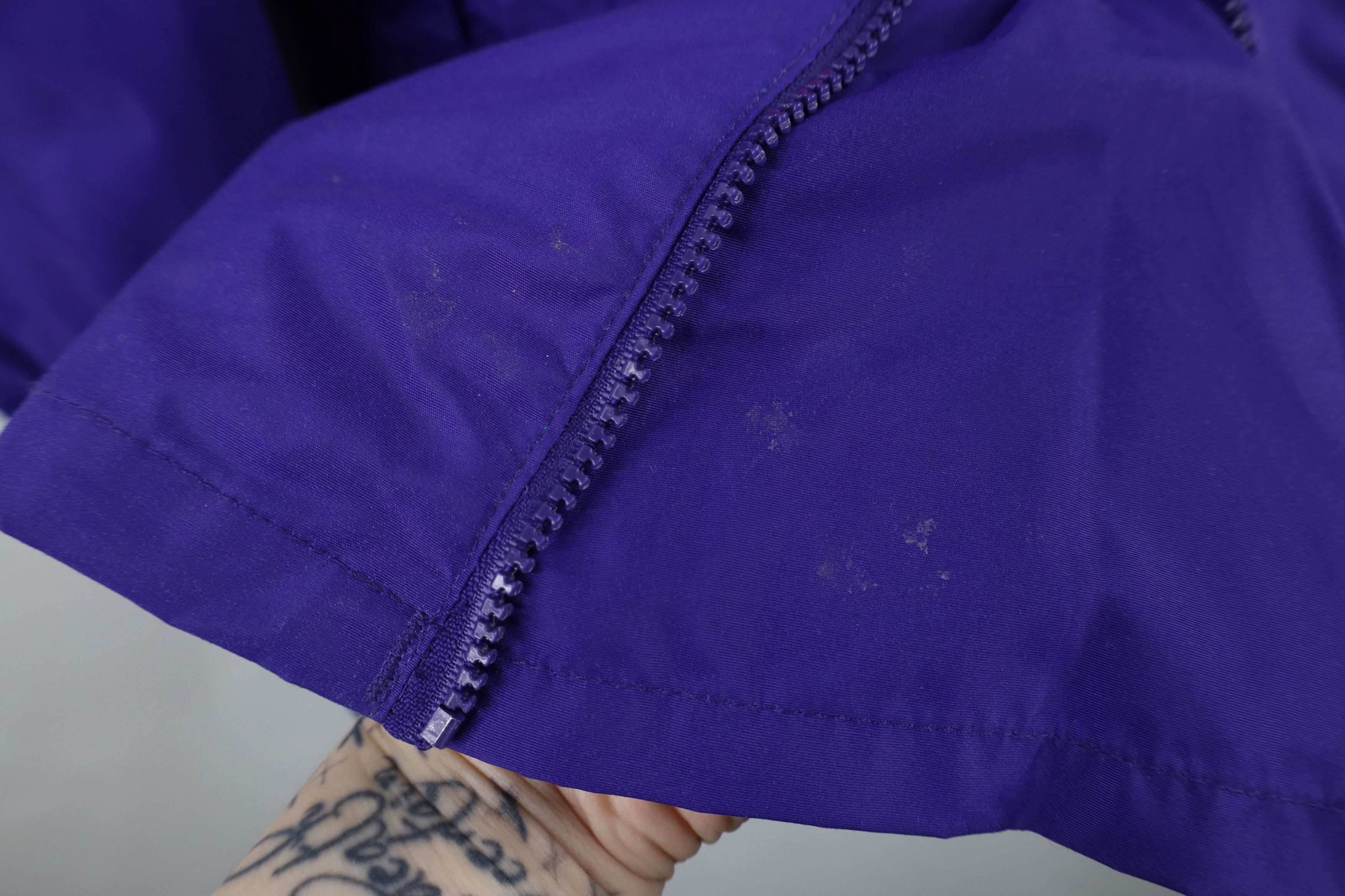 Columbia Vintage 90s Columbia Hooded Half Zip Pullover Jacket Purple Size US S / EU 44-46 / 1 - 6 Thumbnail