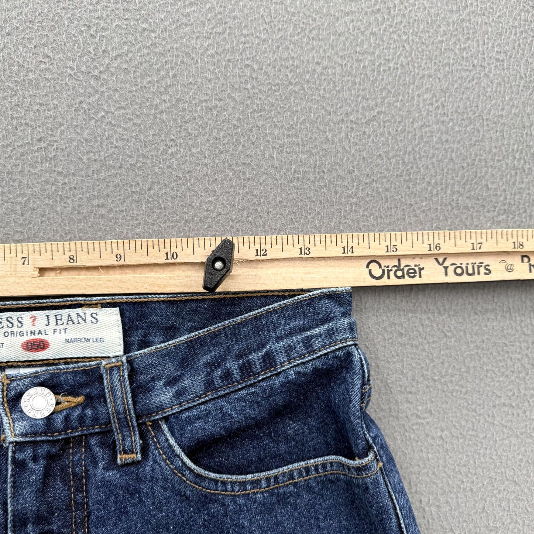 Guess VINTAGE Guess Jeans Mens 29x29 Blue 050 Classic Fit Narrow Leg Denim Jeans Size US 29 - 6 Thumbnail