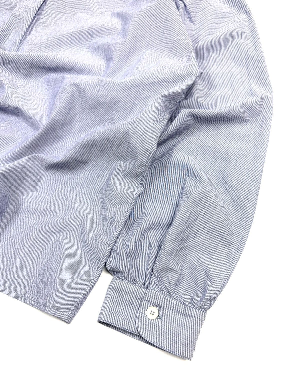 A.P.C. A.P.C. Light Blue Striped Cotton Button Up Shirt Blouse Size M / US 6-8 / IT 42-44 - 14 Thumbnail