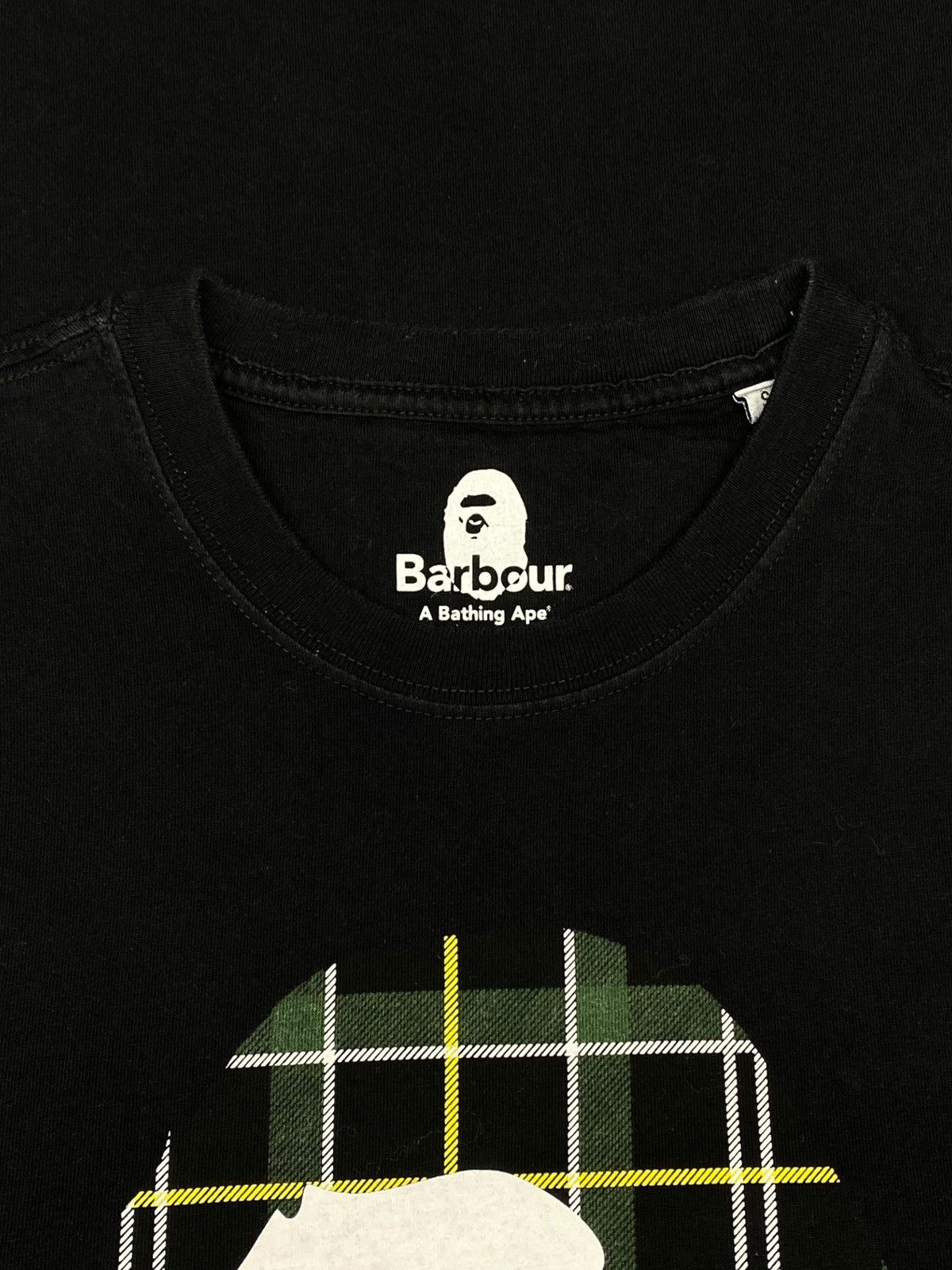 Bape × Barbour Bape x Barbour Rare Collaboration Black T-Shirt Size US S / EU 44-46 / 1 - 11 Thumbnail