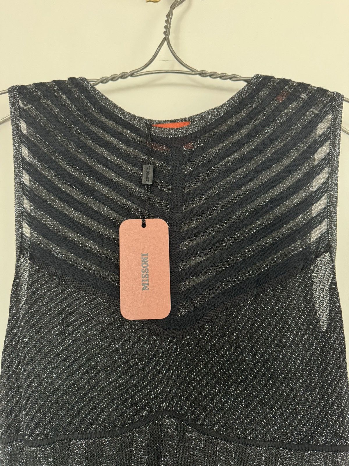 Missoni New Missoni sheer black knit metallic shell dress sz 40 Size S / US 4 / IT 40 - 7 Thumbnail