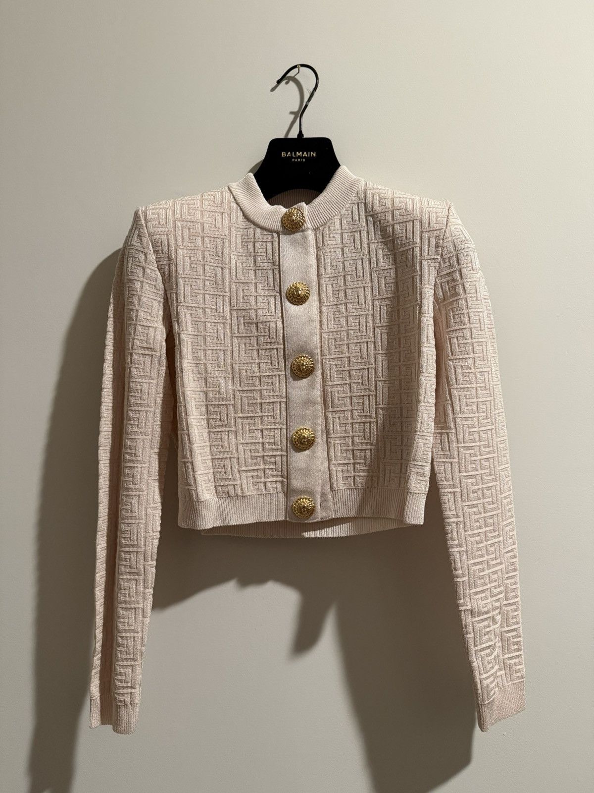 Balmain BALMAIN ‘25 Knit PB Labyrinth Cardigan *New With Tags* Size XS / US 0-2 / IT 36-38 - 2 Thumbnail