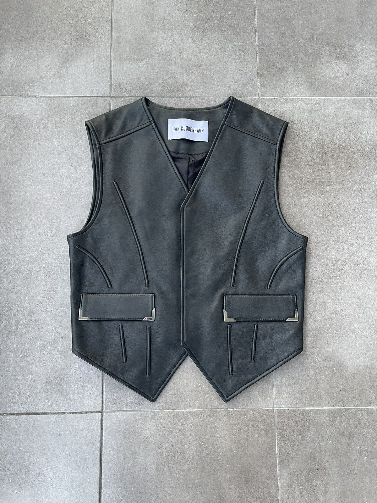 Han Kjobenhavn !DS! FW22 Han Kjobenhavn Tendon Cargo Leather Vest Size US S / EU 44-46 / 1 - 7 Thumbnail