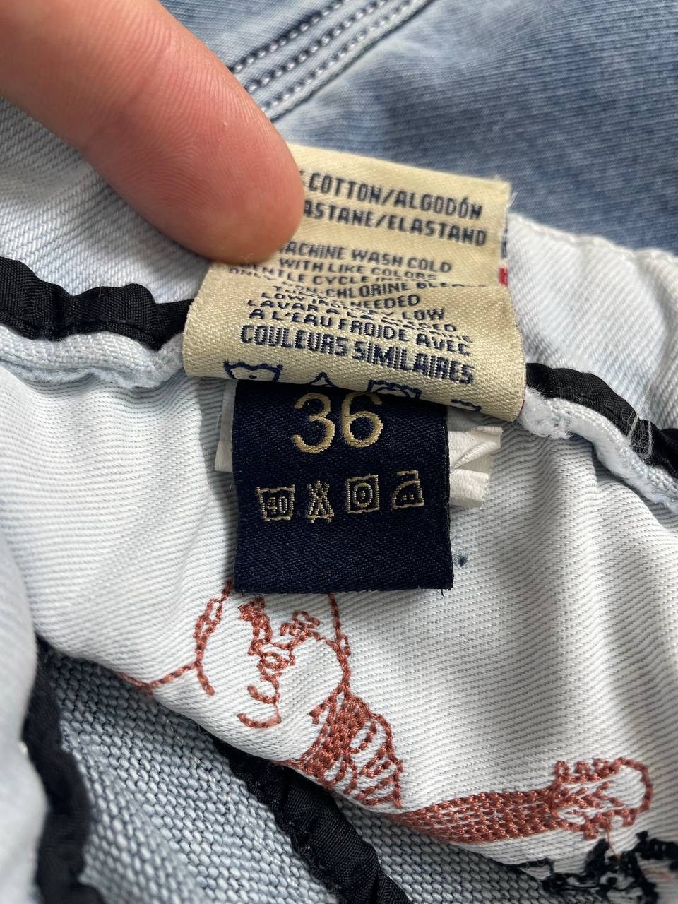 True Religion Y2K Grey Blue Distressed Jeans True Religion Aesthetic Size US 36 / EU 52 - 17 Thumbnail