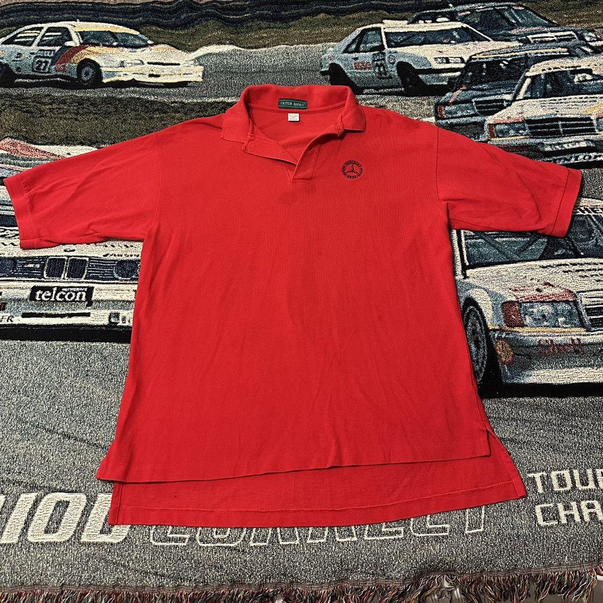 Mercedes-Benz × Vintage VINTAGE - Mercedes Benz - Outer Banks Polo XL Size US XL / EU 56 / 4 - 1 Thumbnail