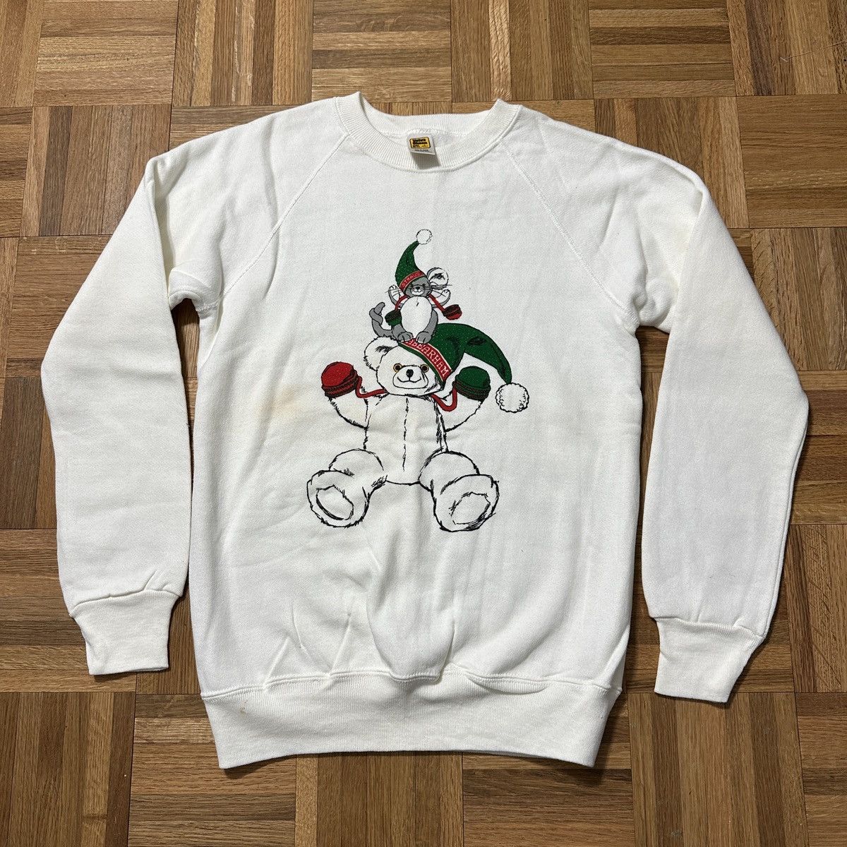 Velva Sheen Vintage Abraham & Strauss Christmas 1987 sweatshirt Size US S / EU 44-46 / 1 - 1 Thumbnail