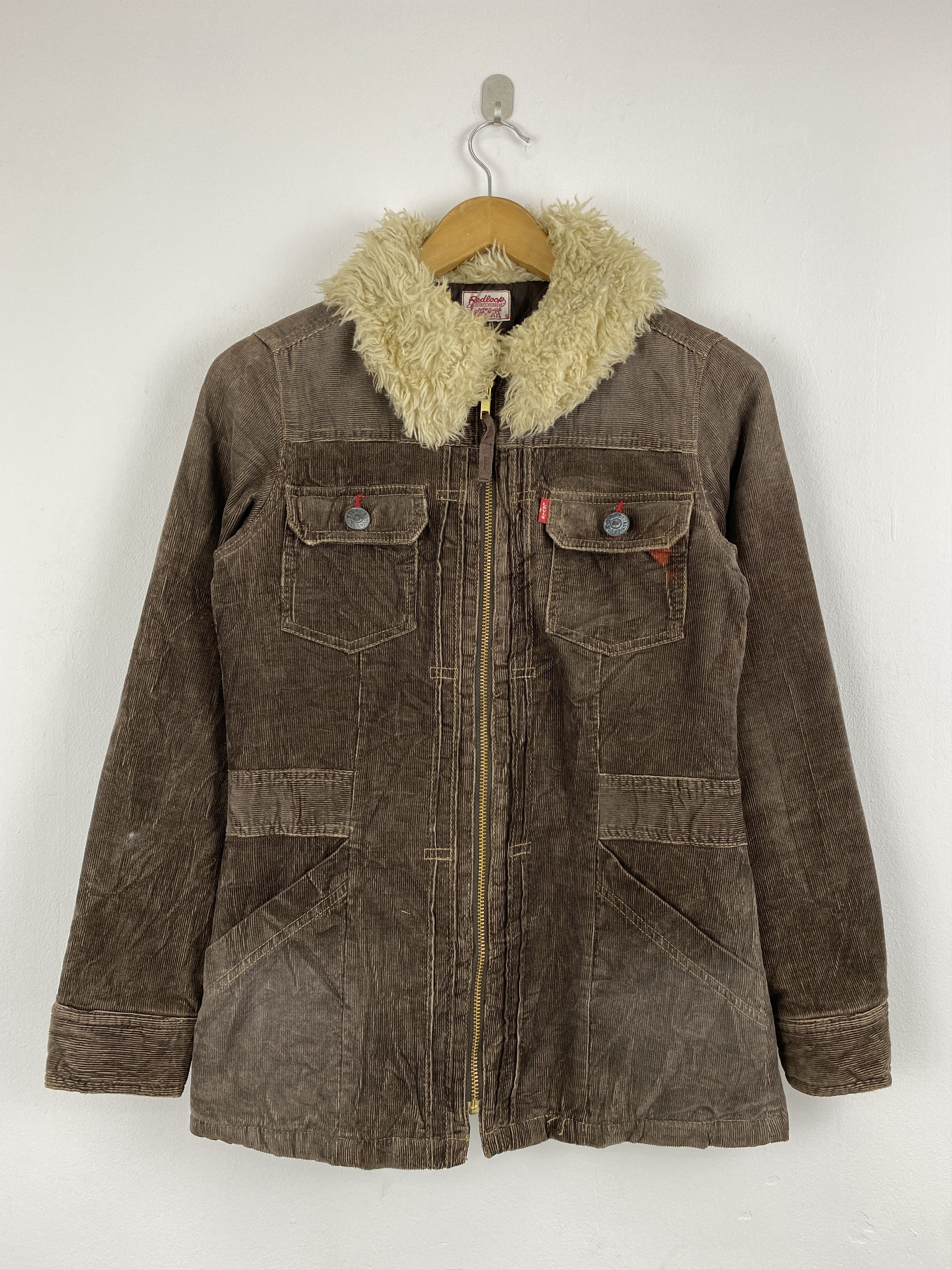 Levi's Levis Redloop Trucker Hunting Jacket Corduroy Sherpa J2019 Size US XS / EU 42 / 0 - 1 Thumbnail