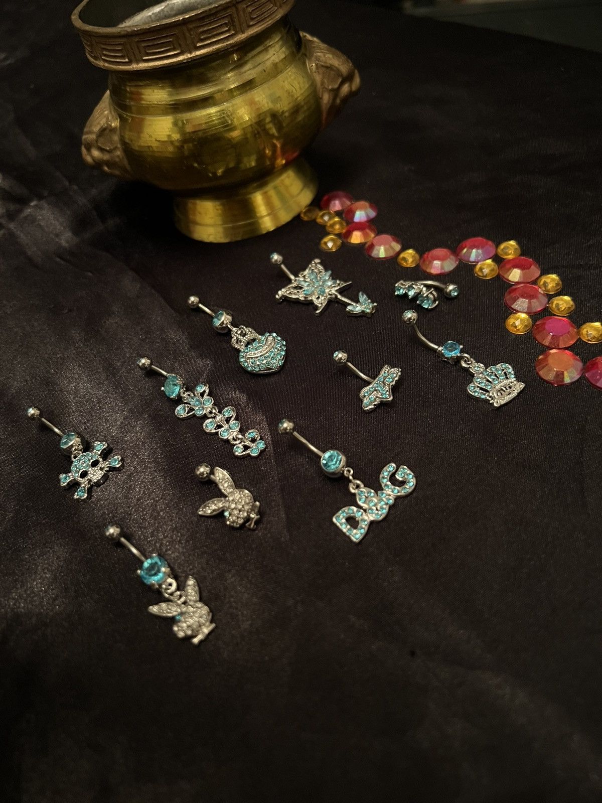 Other 10 Piece Belly Button Rings Size ONE SIZE - 2 Thumbnail