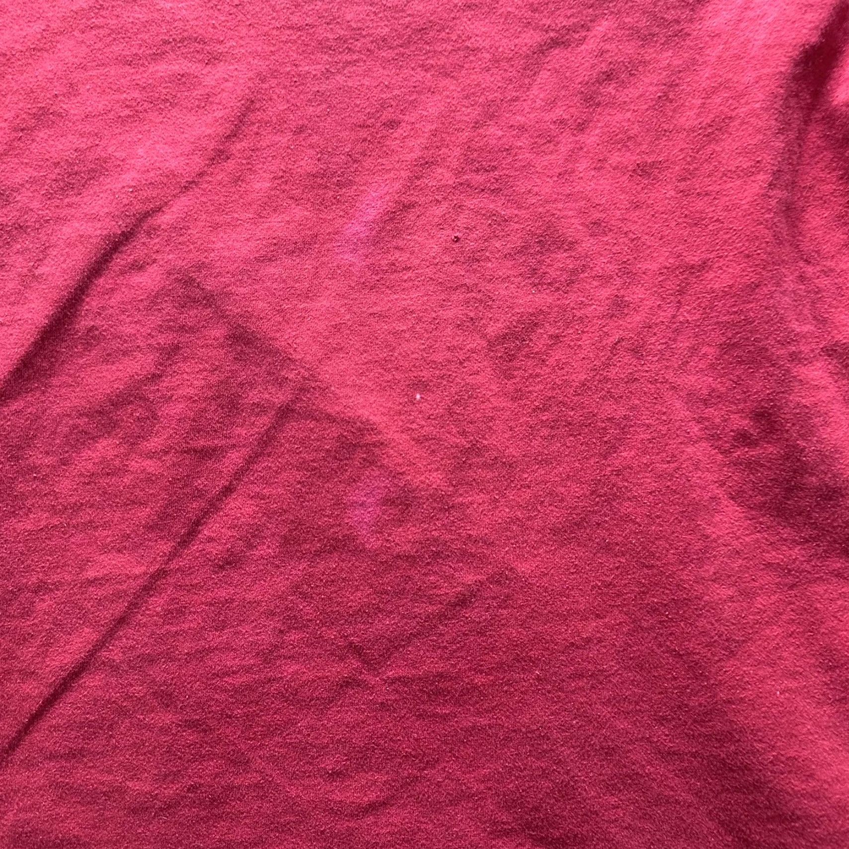 Vintage VINTAGE Red Solid Crew Neck Logo Tee Mens Large Shirt Size US L / EU 52-54 / 3 - 2 Thumbnail