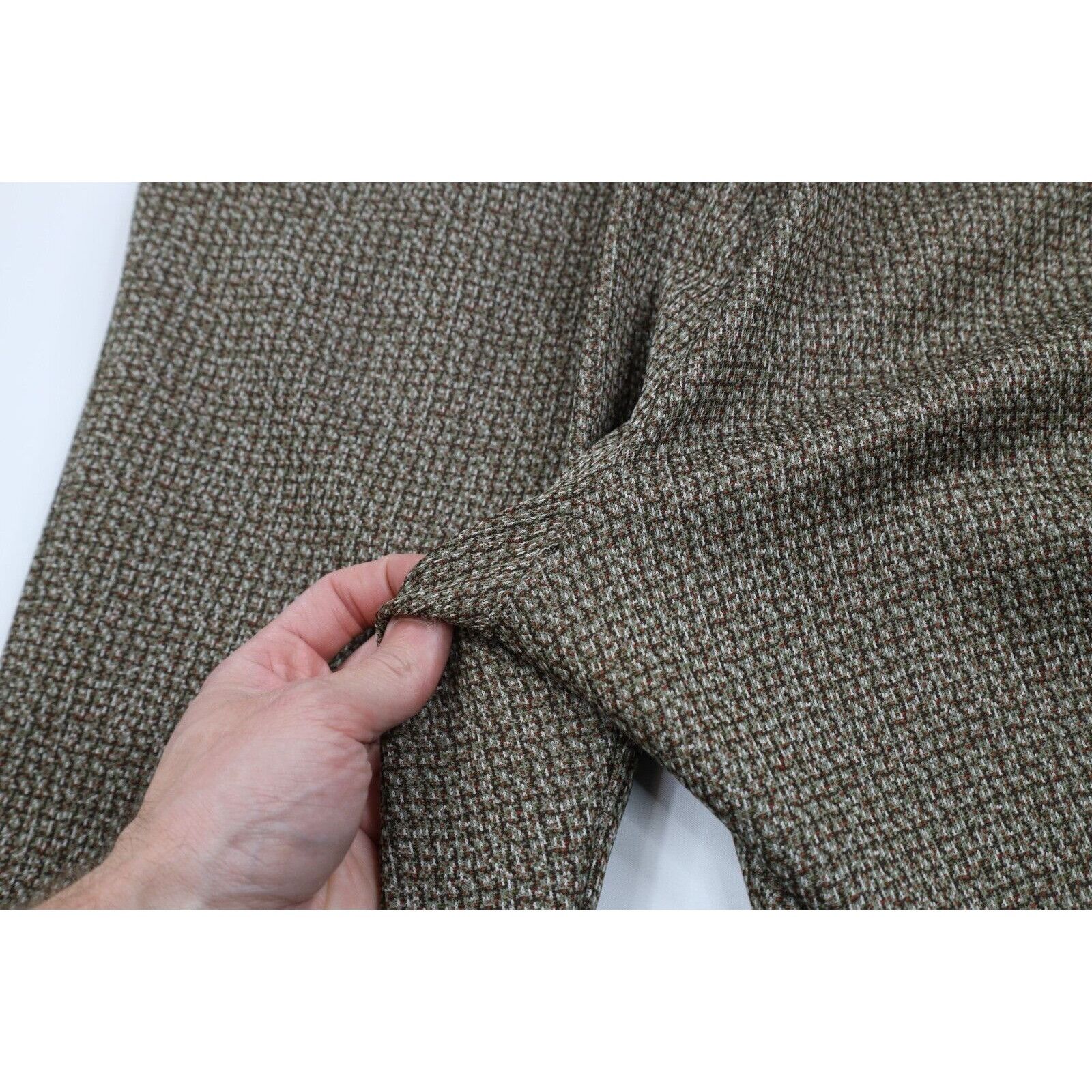 Vintage Vintage 70s Streetwear Distressed 2 Piece Knit Suit Wedding Size 42R - 14 Thumbnail