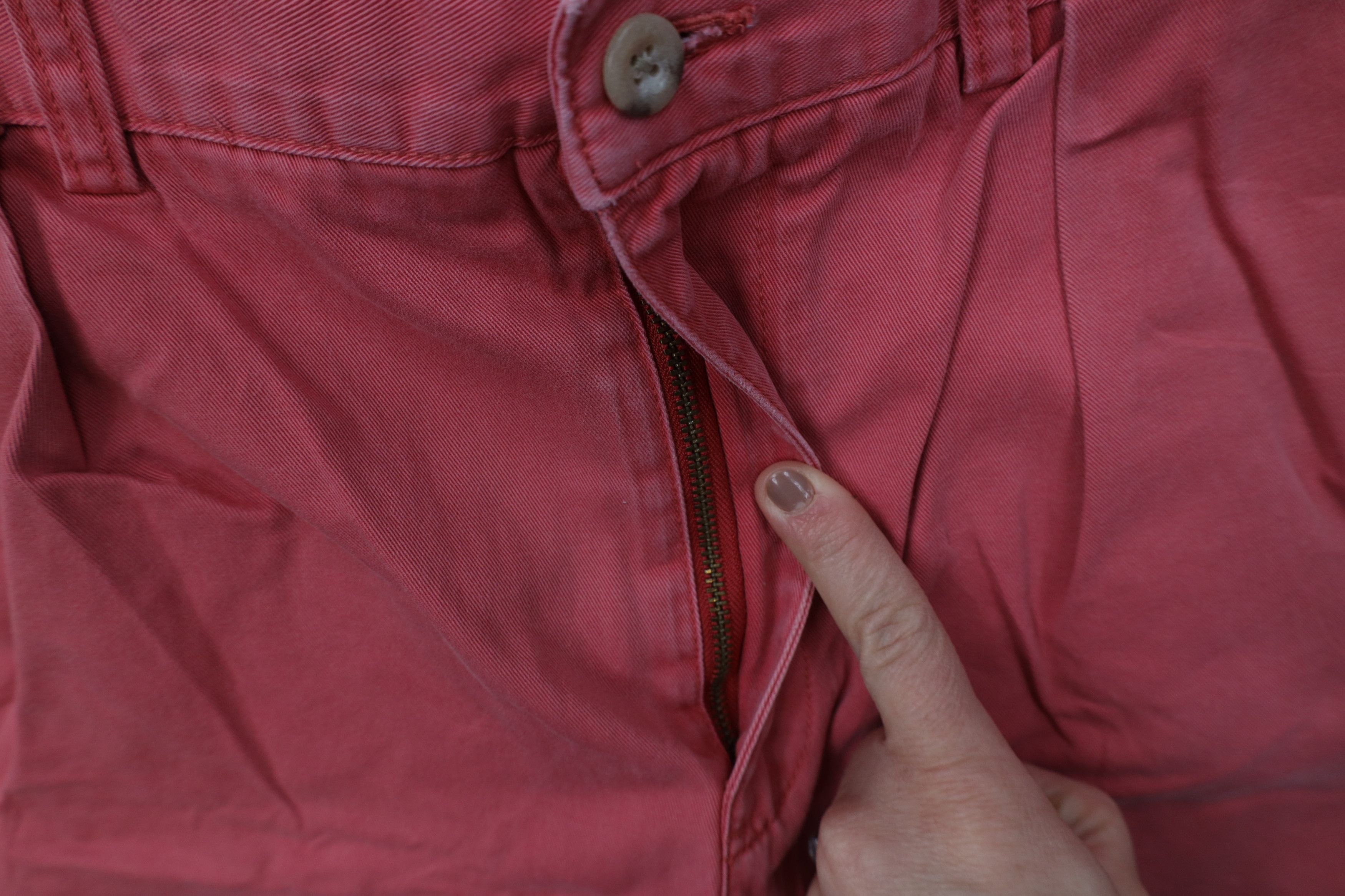 Ralph Lauren Vintage 90s Ralph Lauren Above Knee Chino Golf Shorts Pink Size US 34 / EU 50 - 7 Thumbnail