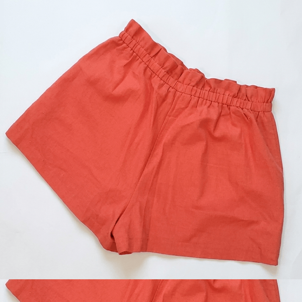 Other Lush Size L Shorts Cotton Linen Rayon Tie Front Pockets Size 34" / US 12 / IT 48 - 2 Thumbnail