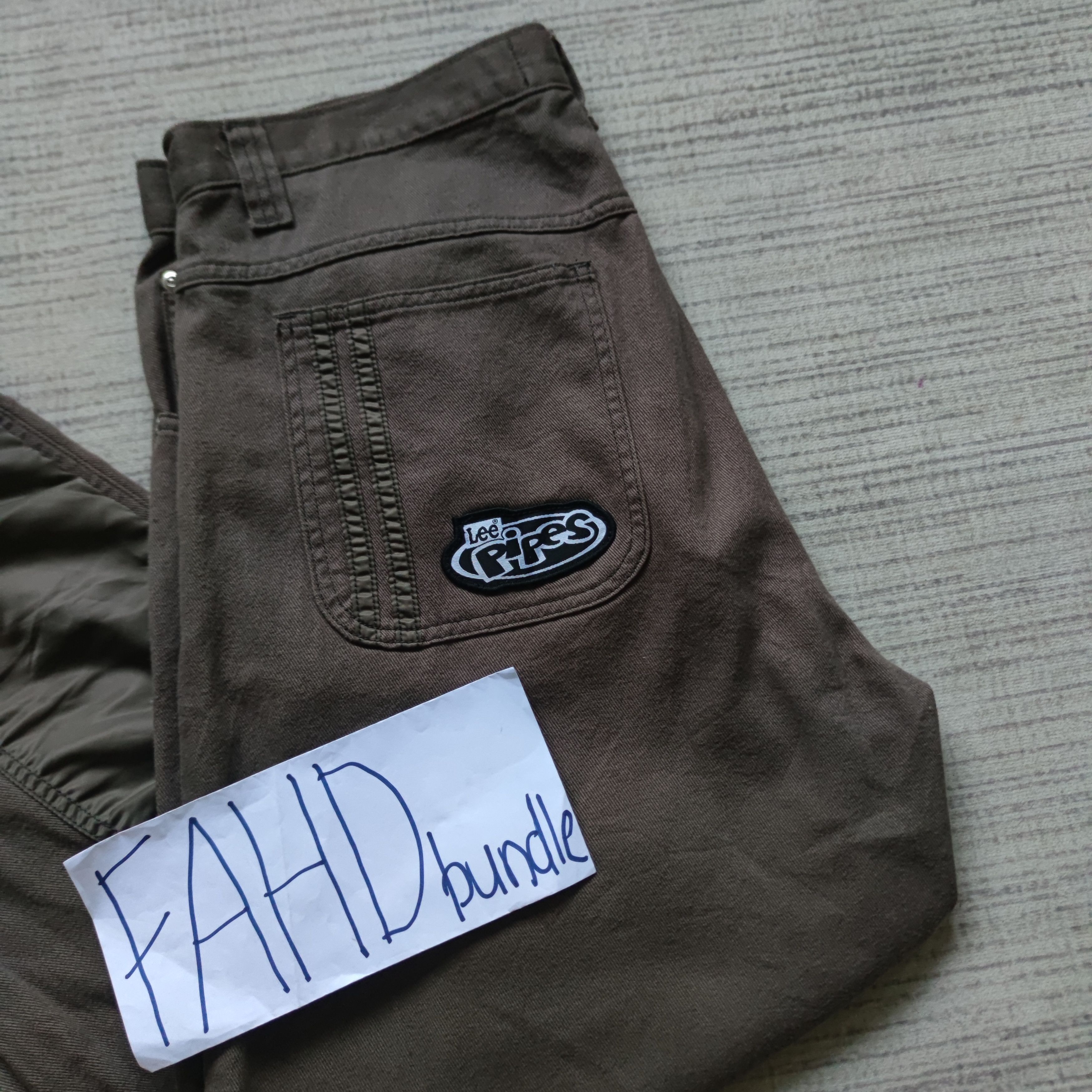 Lee × Vintage VINTAGE LEE PIPES BAGGY Size US 36 / EU 52 - 10 Thumbnail