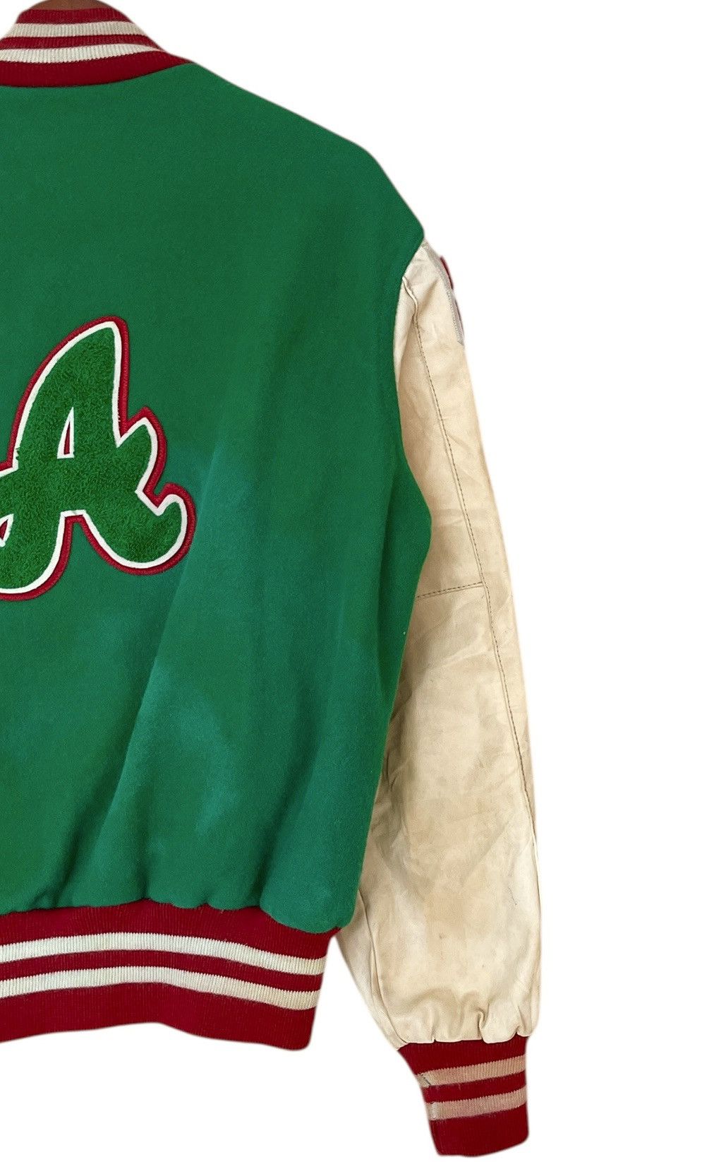 Vintage Vintage Brand Holloway Leather Varsity Jacket 1980s Size US S / EU 44-46 / 1 - 6 Thumbnail