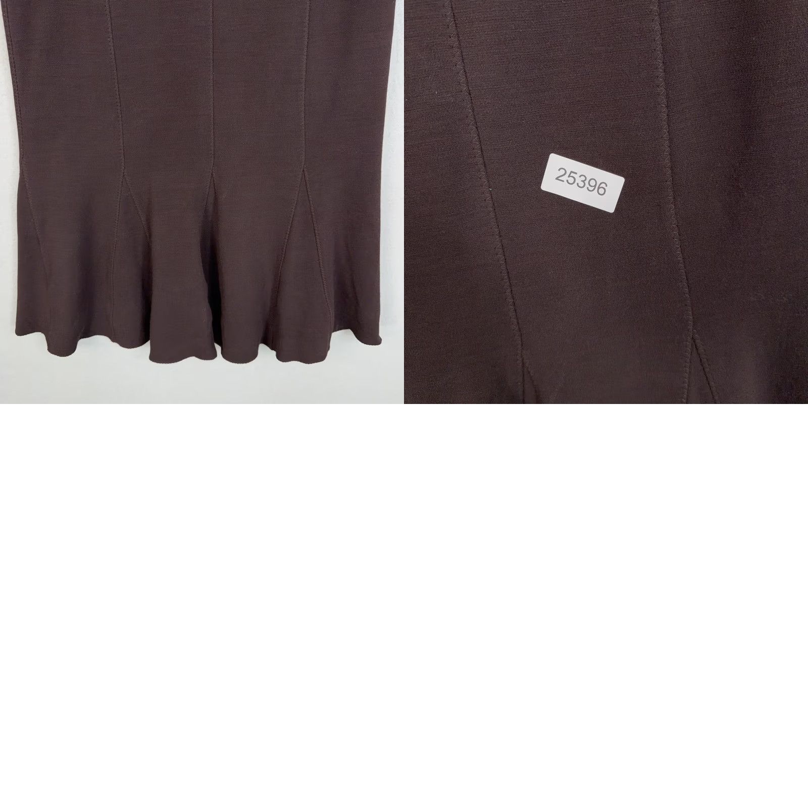 Eileen Fisher Eileen Fisher Skirt Womens Small Brown Knit Trumpet Flare Maxi Minimal USA Size 28" / US 6 / IT 42 - 9 Thumbnail