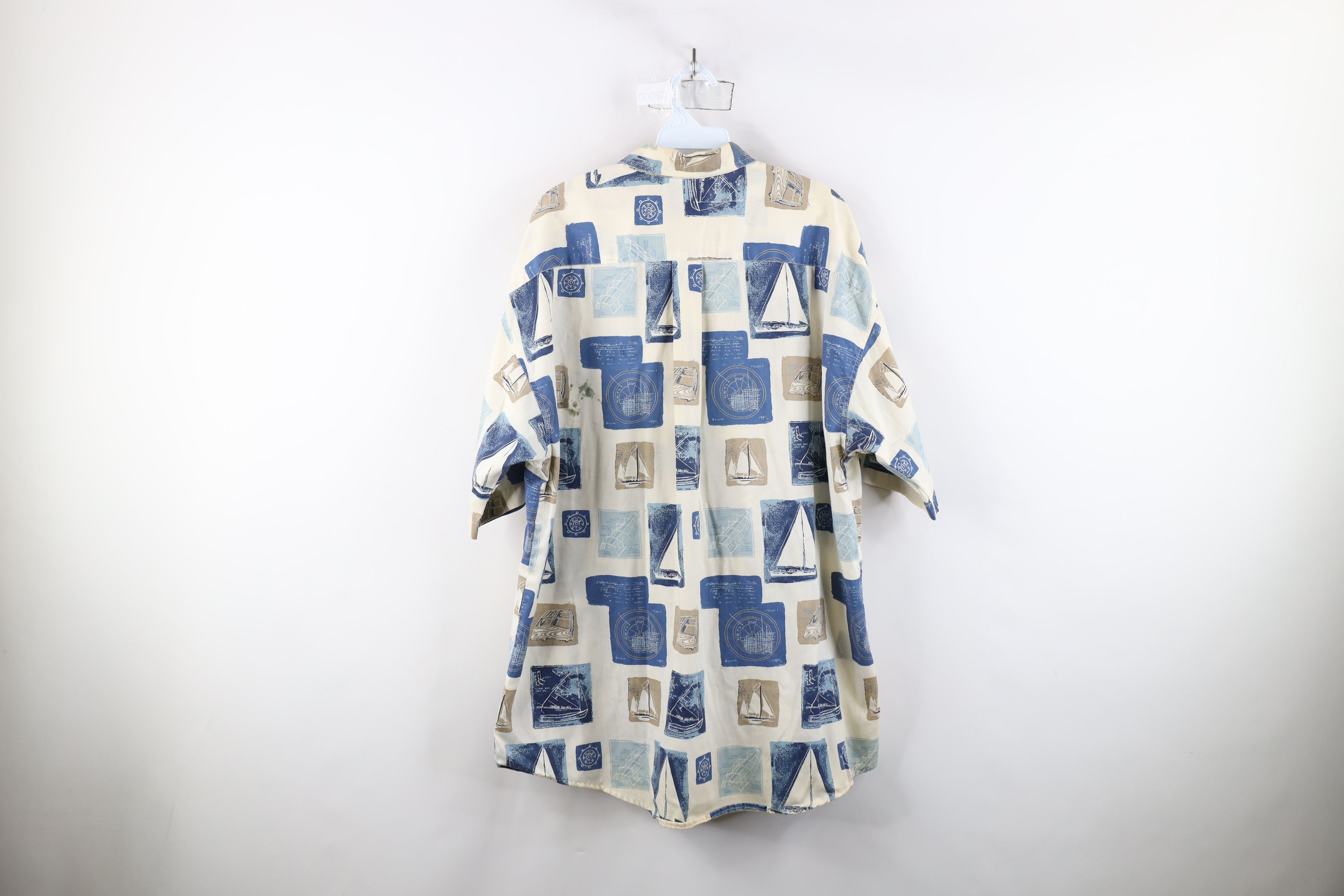 Vintage Vintage 90s Streetwear Print Short Sleeve Button Down Shirt Size US XL / EU 56 / 4 - 13 Thumbnail