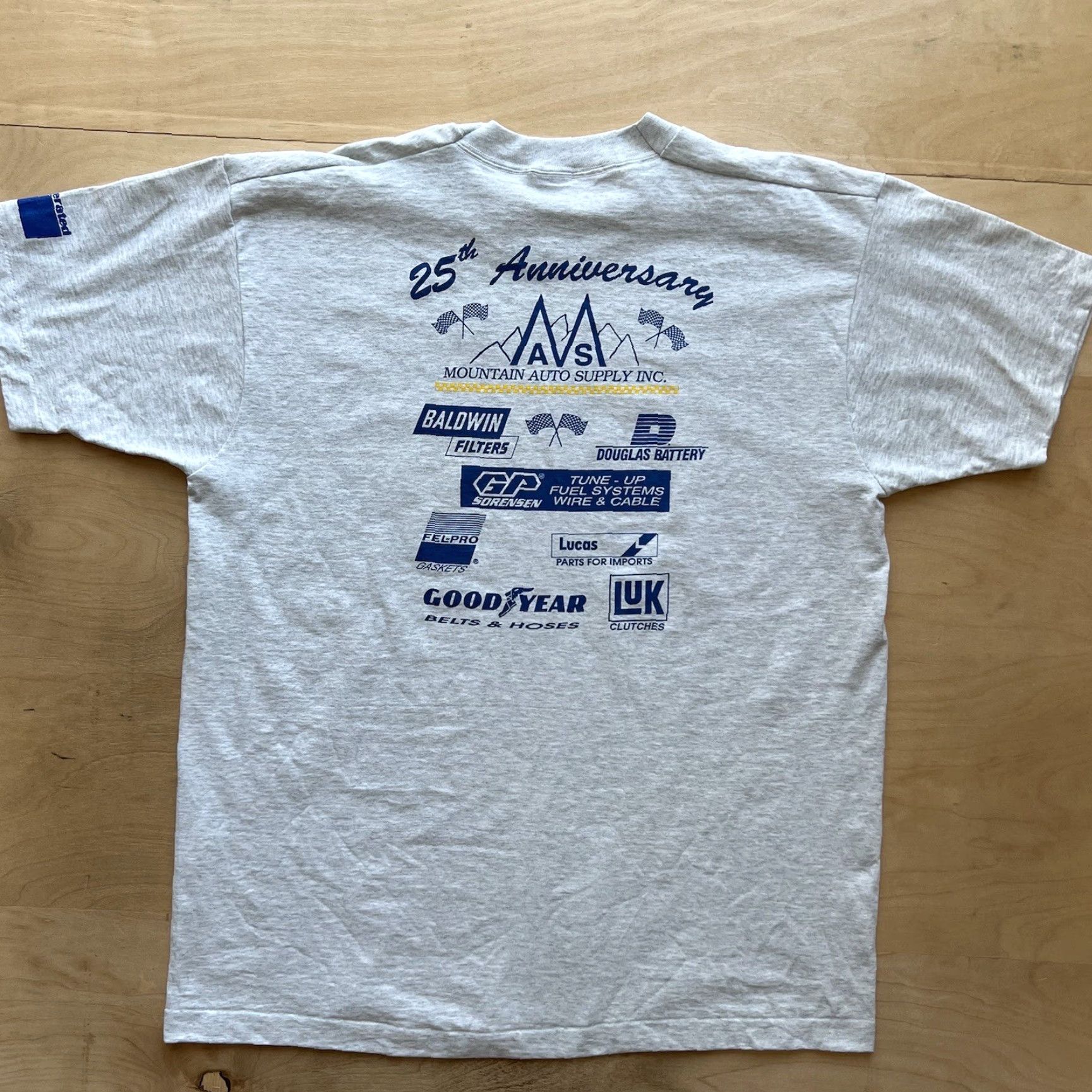 NASCAR Vintage Nascar Shirt XL Gray 90s Mountain Auto Supply Car Racing Graphic Tee Size US XL / EU 56 / 4 - 5 Thumbnail