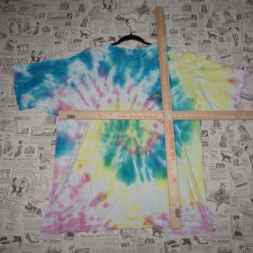 Hard Rock Cafe XL - Vintage Y2K Hard Rock Cafe mexico tie dye 1990s t-shirt Size US XL / EU 56 / 4 - 4 Thumbnail