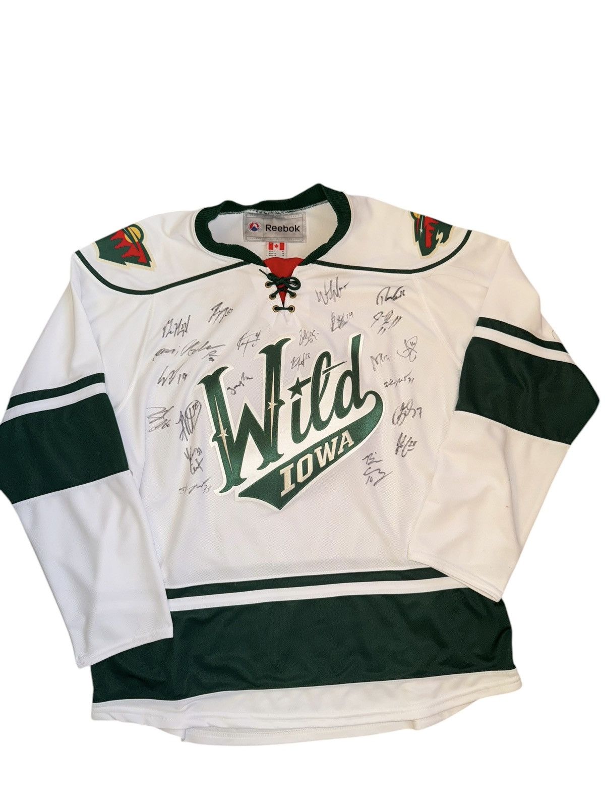 Reebok IOWA WILD SIGNED REEBOK Jersey Shirt size XL Size US XL / EU 56 / 4 - 1 Thumbnail