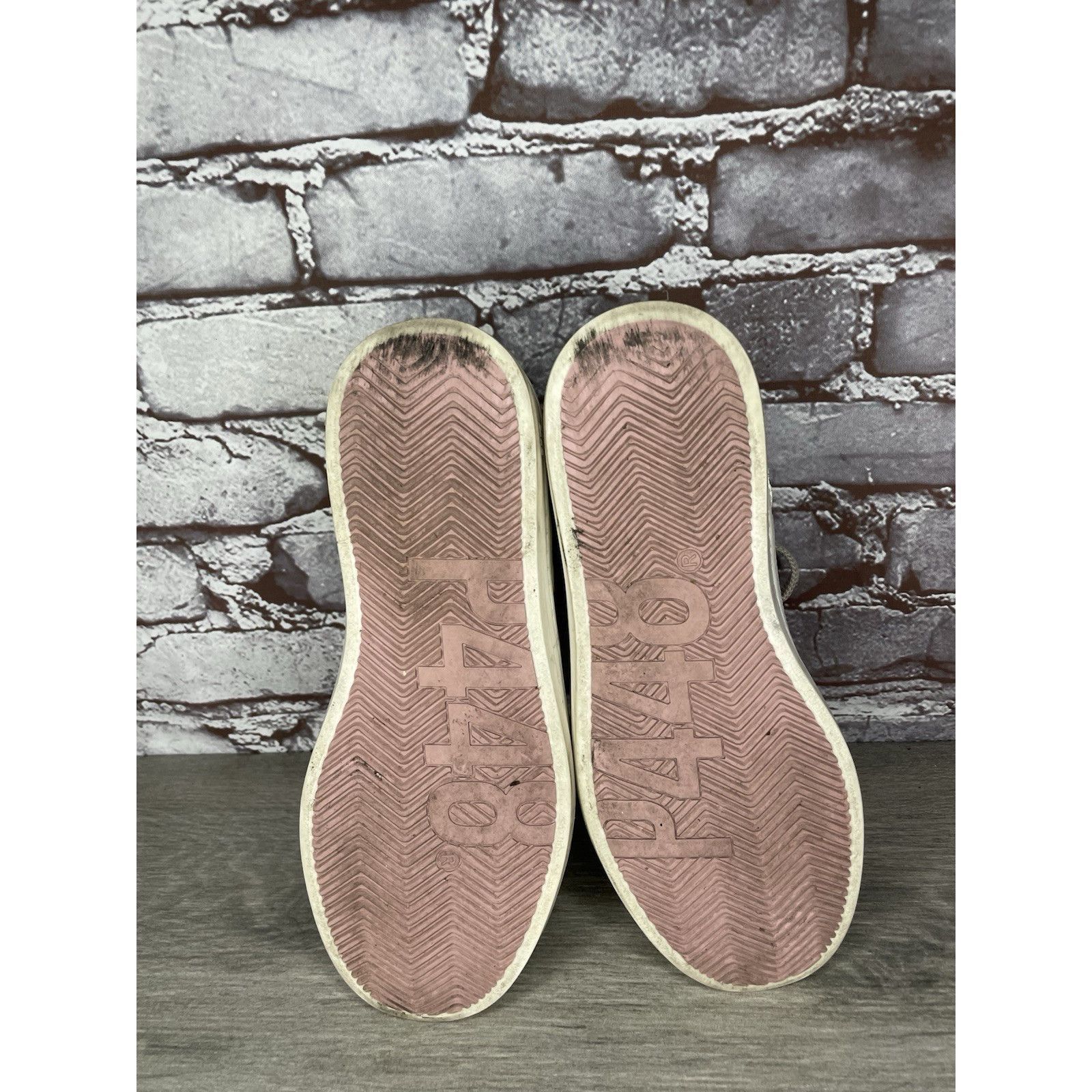P448 P448 Mid Skate Luxury Leather Styling Off-White Gray Lace Wo Size US 6.5 / IT 36.5 - 19 Thumbnail