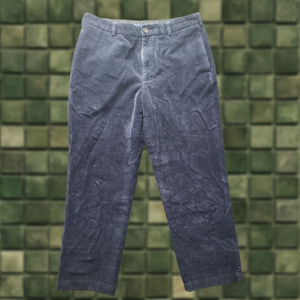 Brooks Brothers Brooks Brothers Hudson Corduroy Pants Mens 36x30 Regular Fit Straight Leg Blue Size US 36 / EU 52 - 1 Thumbnail