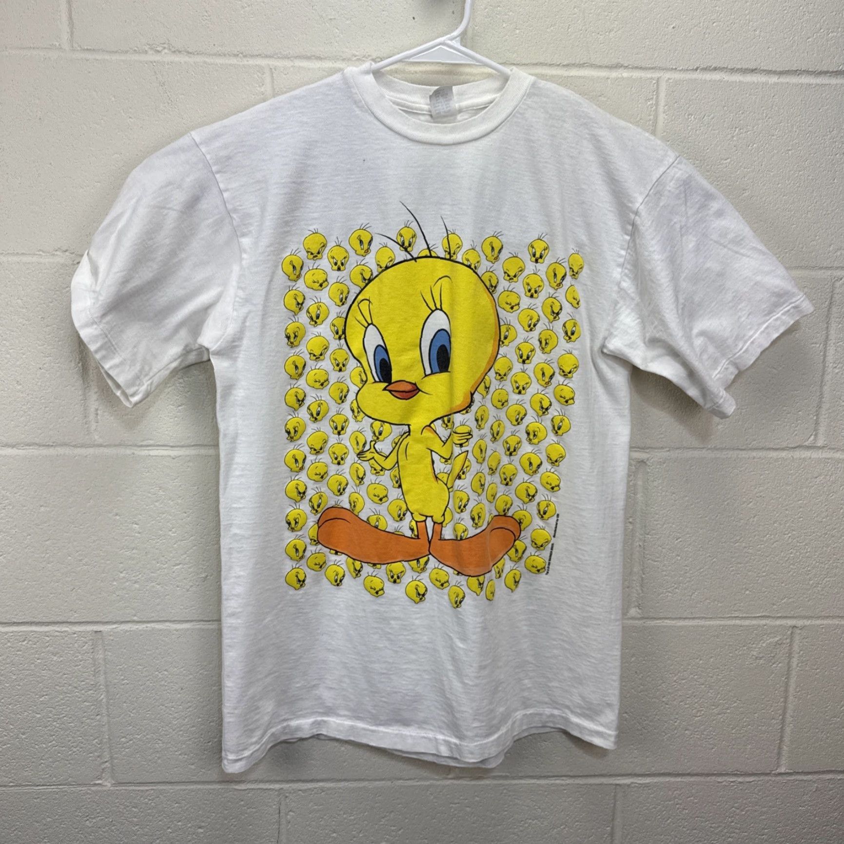 Vintage Vintage Tweety Bird Looney Tunes T Shirt All Over Print Large AOP Warner Bros Shirt Unisex Adults L White 90s Theme Bird Cartoon Mens Womens Size US L / EU 52-54 / 3 - 2 Thumbnail