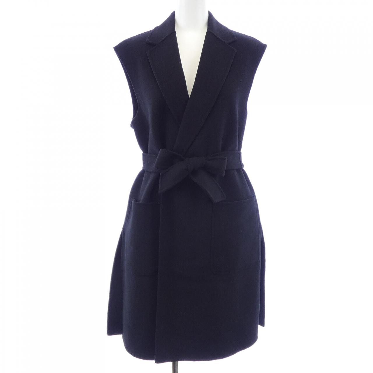 Max Mara Max Mara Max Mara Weekend Wool Blend Long Vest Textile Outerwear 527101976 DUTY FREE for USA Size ONE SIZE - 1 Thumbnail