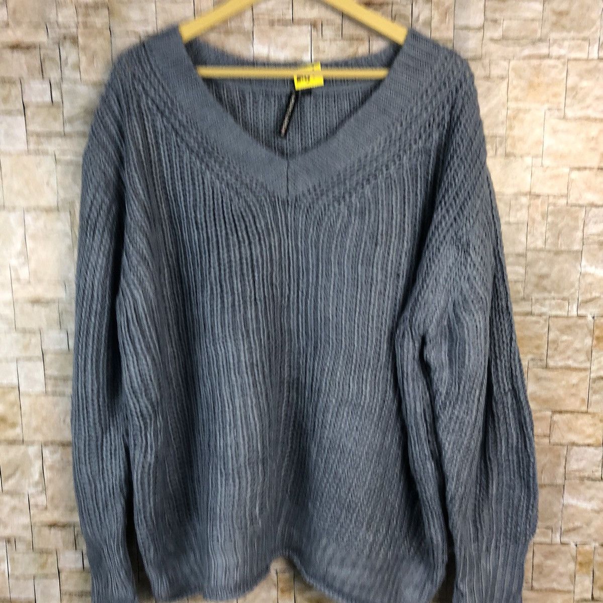 Japanese Brand Hk Works London Blue Knitwear #A818 Size US L / EU 52-54 / 3 - 2 Thumbnail