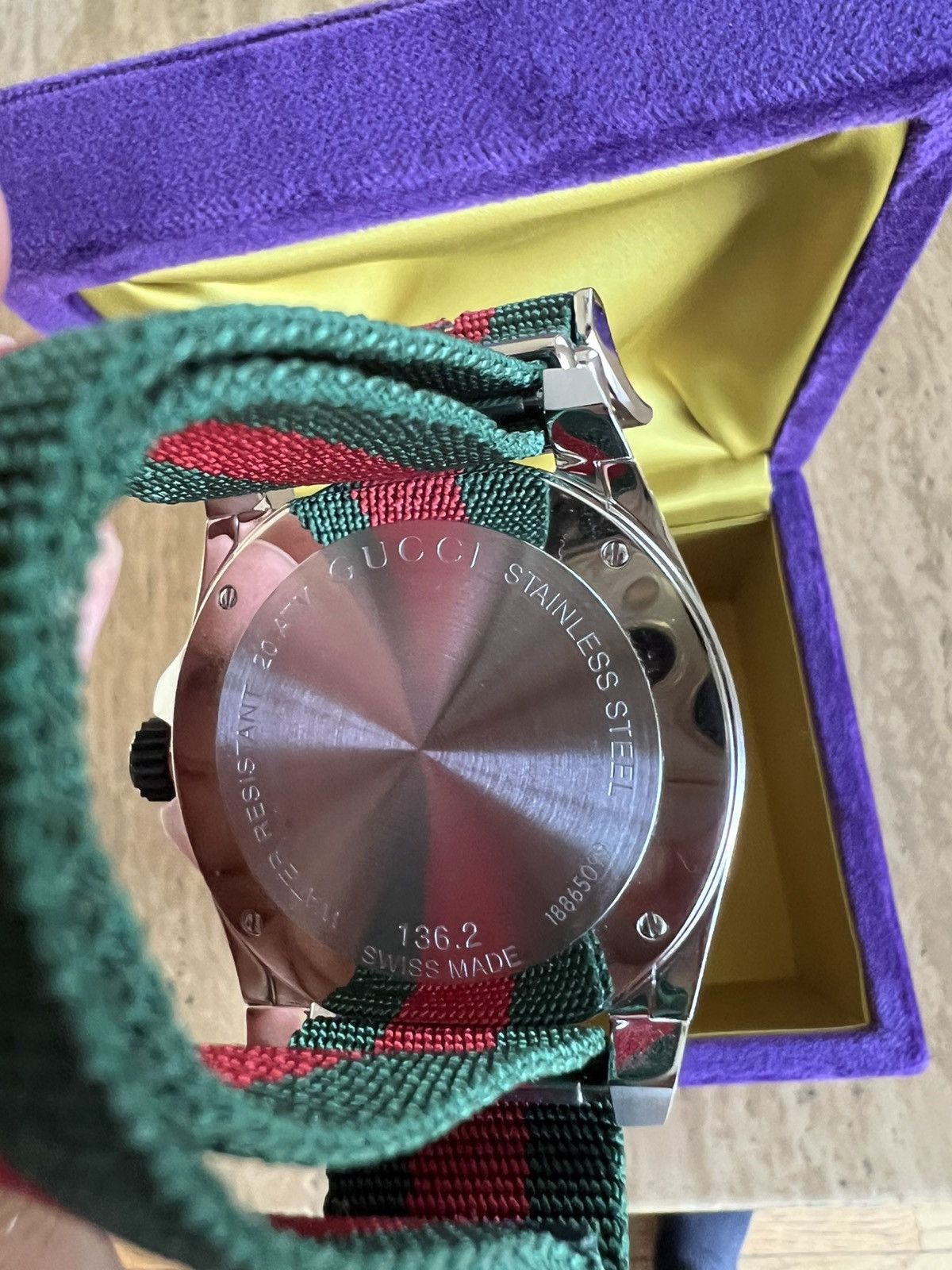 Gucci 45mm Gucci Dive Watch with Nylon Web Strap Size ONE SIZE - 3 Thumbnail