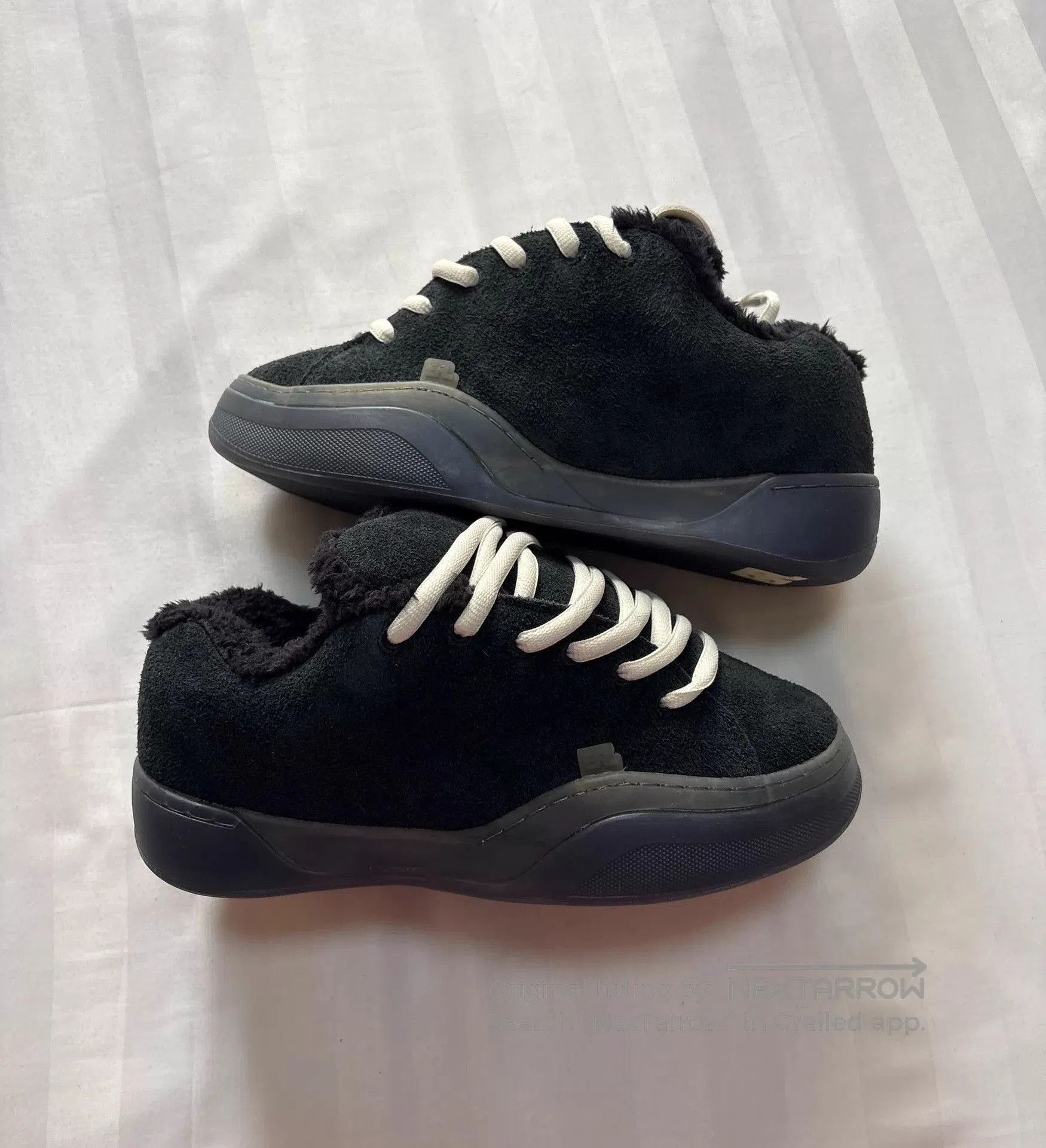ERL Black Low-Top Sneakers with White Laces. Size US 8 / EU 41 - 6 Thumbnail