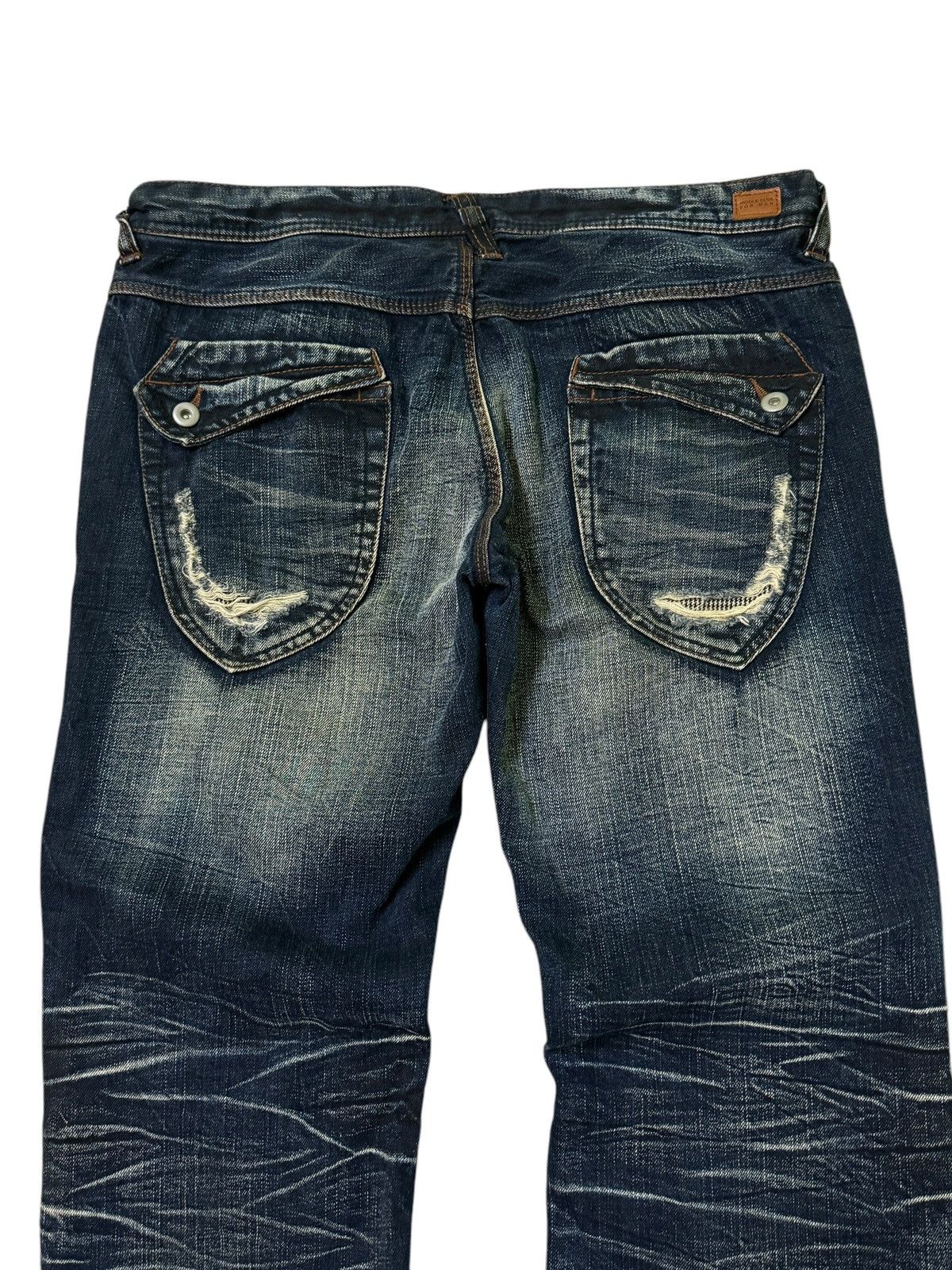 Hysteric Glamour NCFM Nicole Club for Men Distressed Washed Flare Y2K Style Size US 34 / EU 50 - 12 Thumbnail