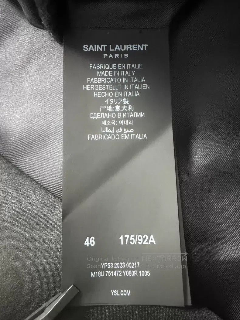 Saint Laurent Paris Saint Laurent Paris Black Double-breasted Wide-shoulder Sm Size US S / EU 44-46 / 1 - 5 Thumbnail