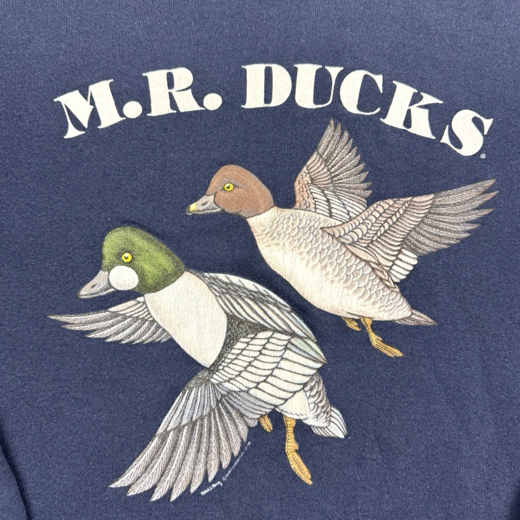 Lee VINTAGE Lee Sweatshirt Shirt Adult Large Blue Outdoor 90s Nature Animals Pullover Crew Mens Size US L / EU 52-54 / 3 - 2 Thumbnail