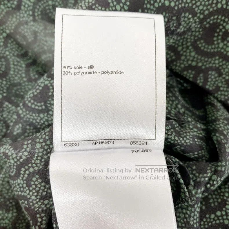 Chanel Chanel Silk shirt full of logo Size XXS / US 00 / IT 34 - 7 Thumbnail