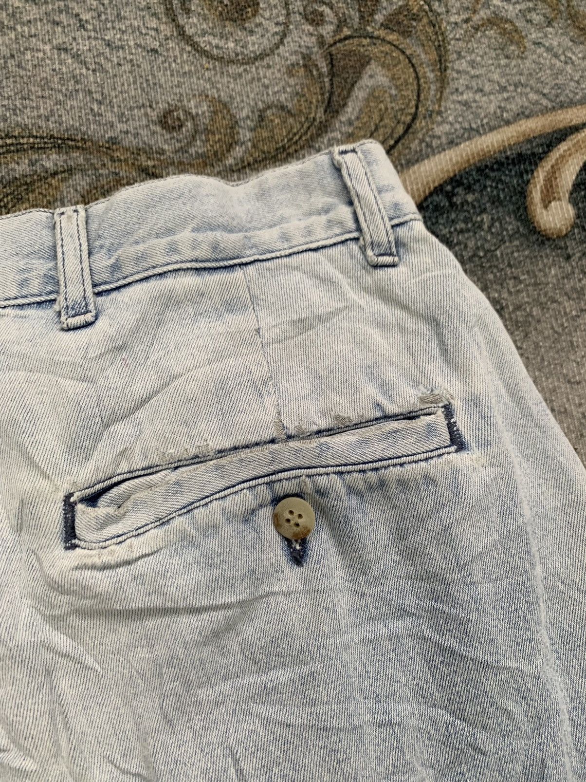 Polo Ralph Lauren Vtg Polo By Ralph Lauren Denim Pant Made in Usa Size US 33 - 13 Thumbnail