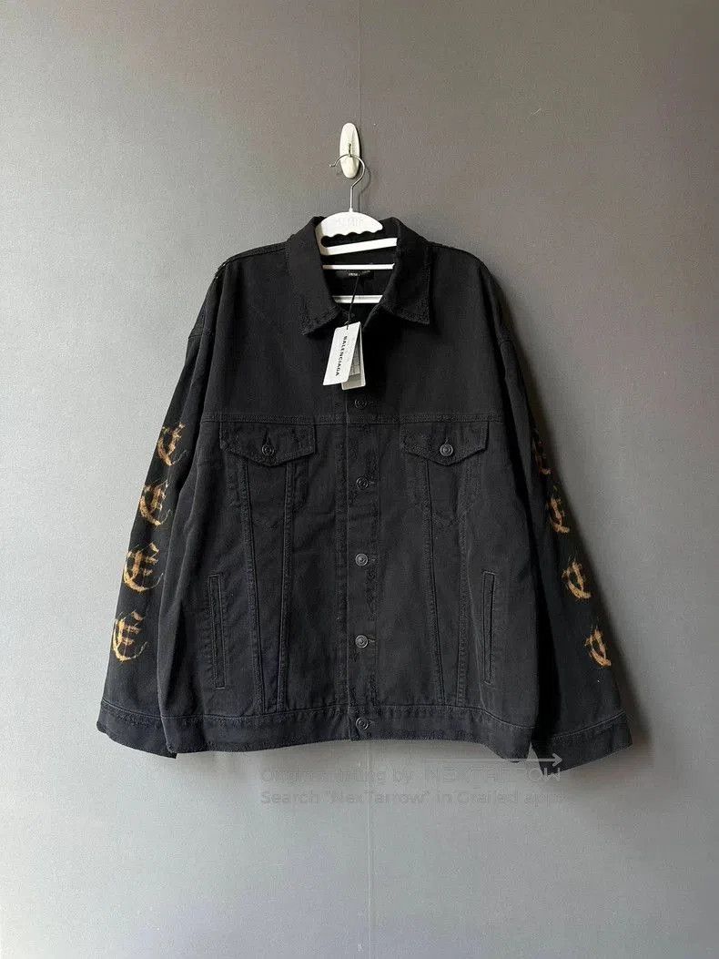 Balenciaga Balenciaga Distressed Denim Jacket. Size US S / EU 44-46 / 1 - 1 Thumbnail