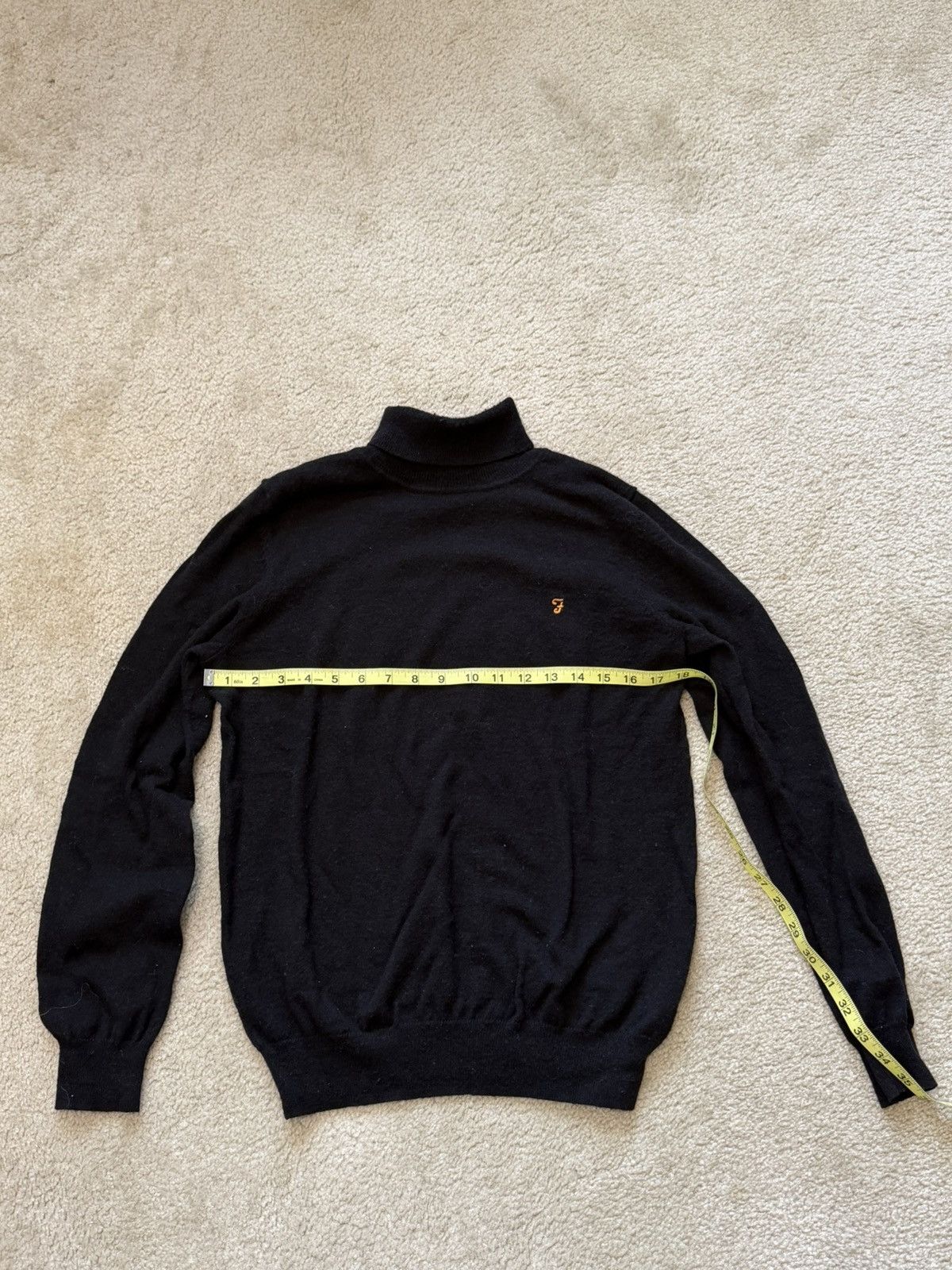 Farah Farah Black Turtleneck Sweater Size Small Size US S / EU 44-46 / 1 - 3 Thumbnail