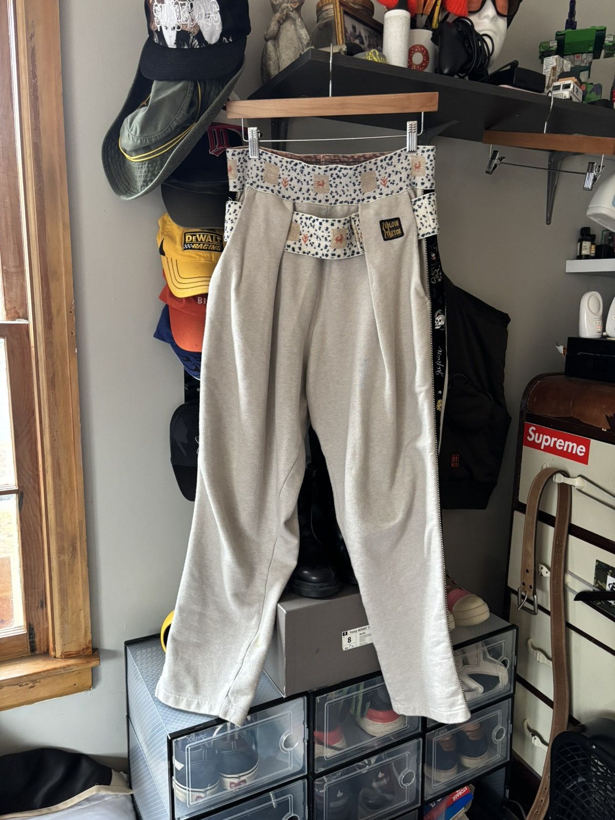Japanese Brand Kapital Sirloin Stretch Souvenir Ska Tape Cream Pants Size 3 Size US 34 / EU 50 - 2 Thumbnail
