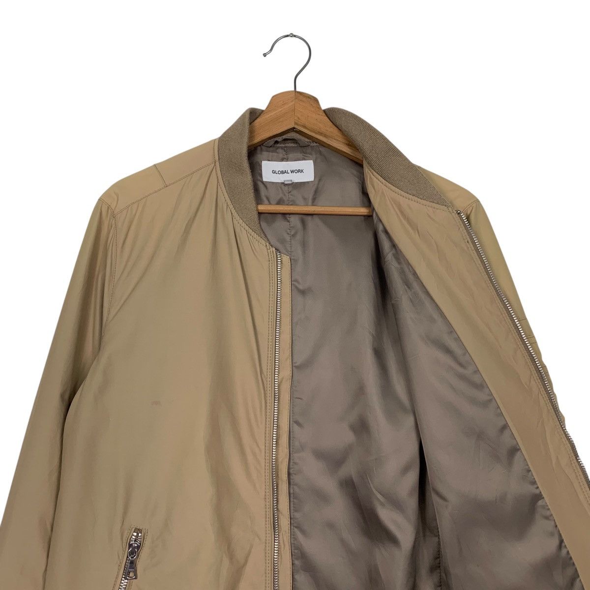 Global Work GLOBAL WORK Casual Bomber Jacket #2444-C109 Size US L / EU 52-54 / 3 - 10 Thumbnail