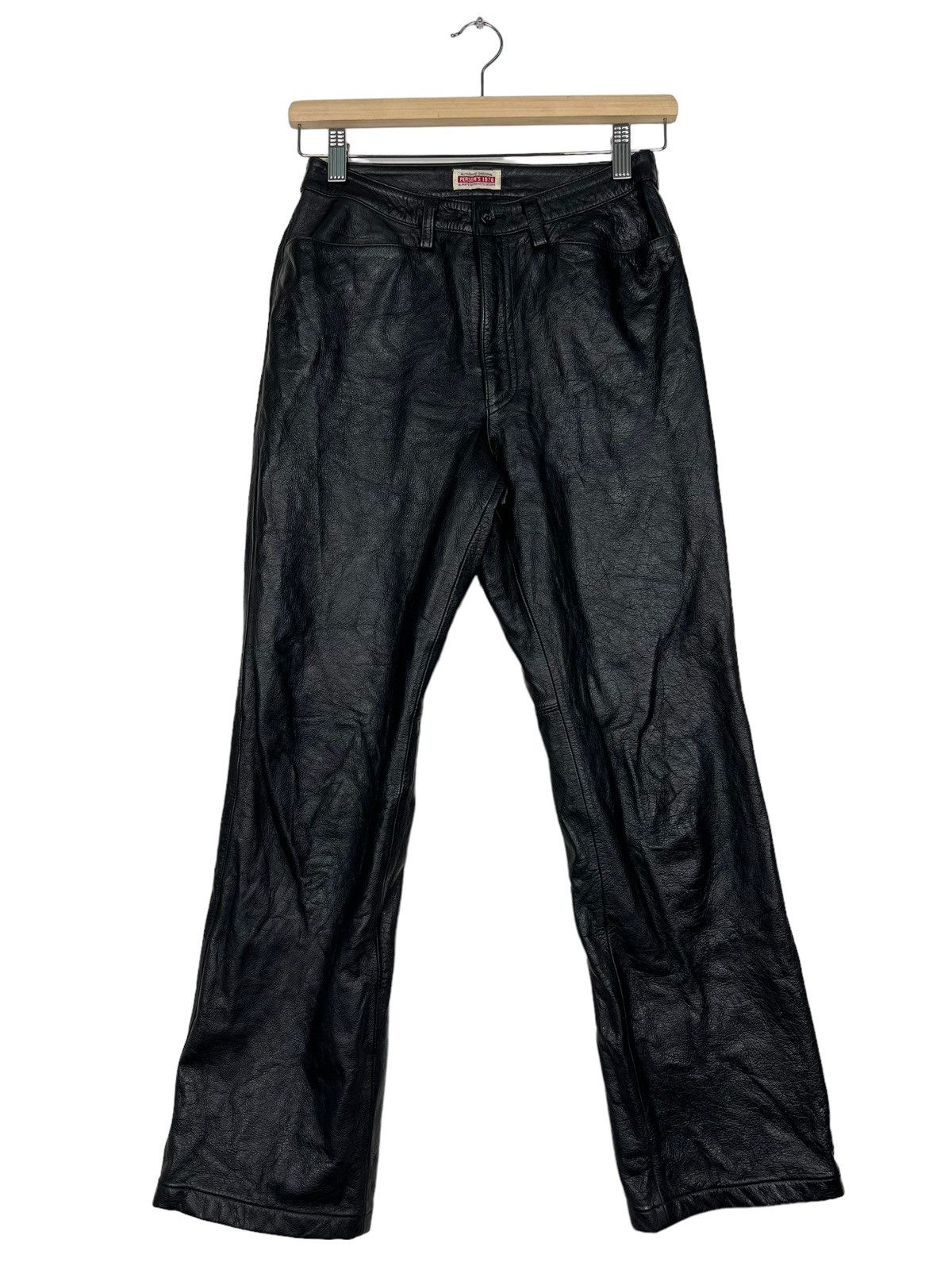 Japanese Brand 🔥 VINTAGE PERSONS LEATHER TROUSER PANT Size US 26 / EU 42 - 1 Thumbnail