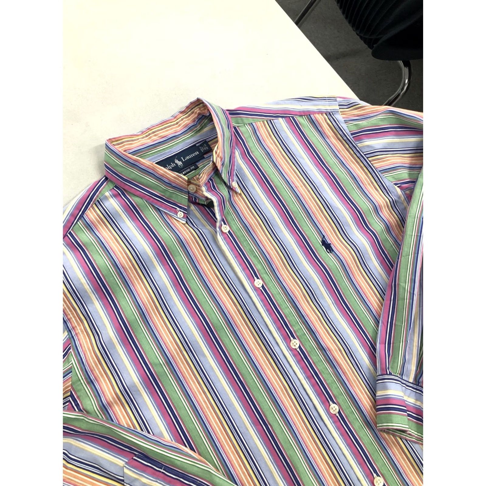 Ralph Lauren Ralph Lauren Polo Long Sleeve Button Shirt Striped Classic Fit 16 1/2 32/33 Men Mens Dress Shirt Pony Multicolor Ser Size US XL / EU 56 / 4 - 2 Thumbnail