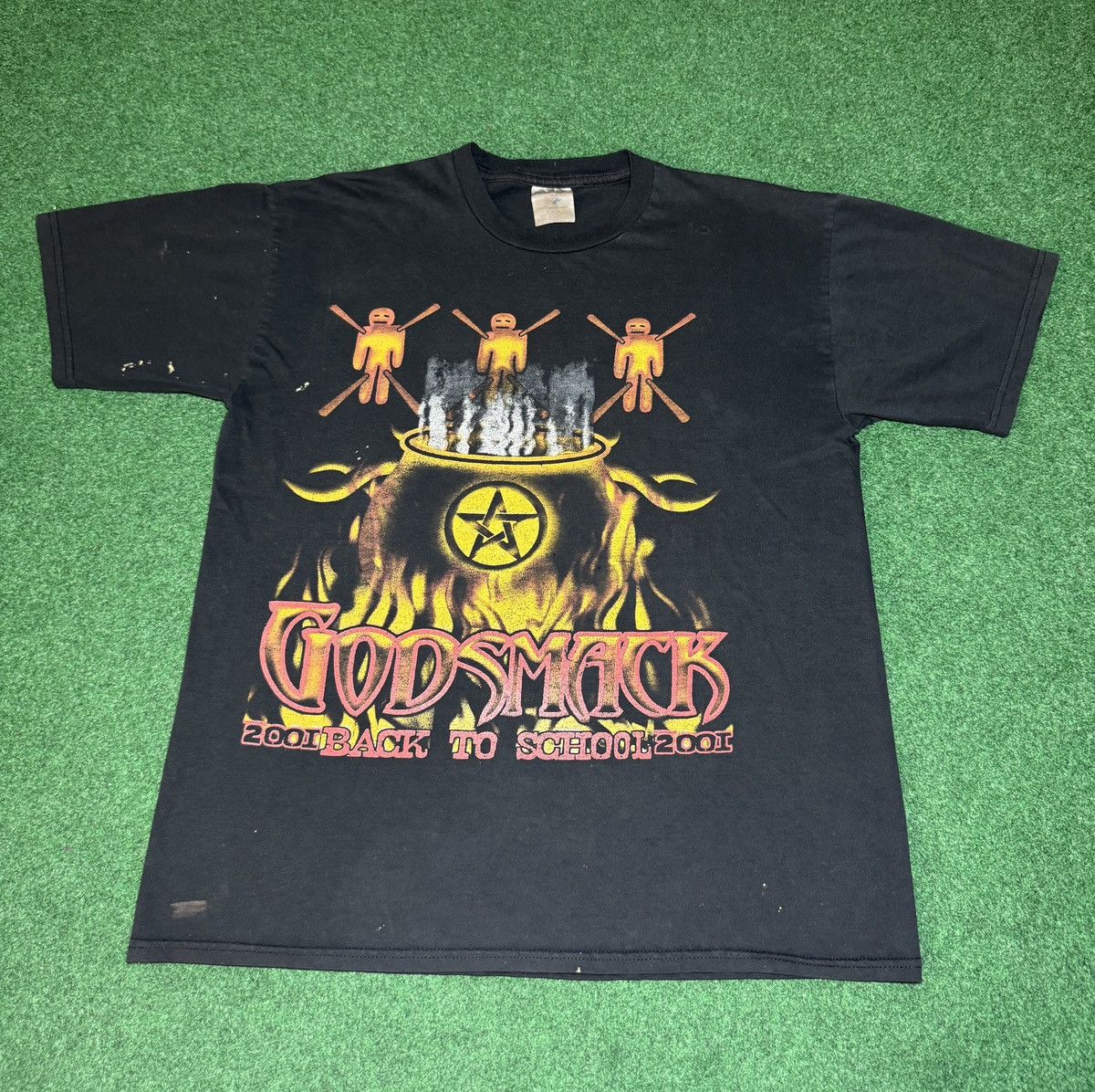 Band Tees × Vintage Vintage Godsmack Deftones Cky Grunge Punk Concert T Shirt Size US XL / EU 56 / 4 - 3 Thumbnail