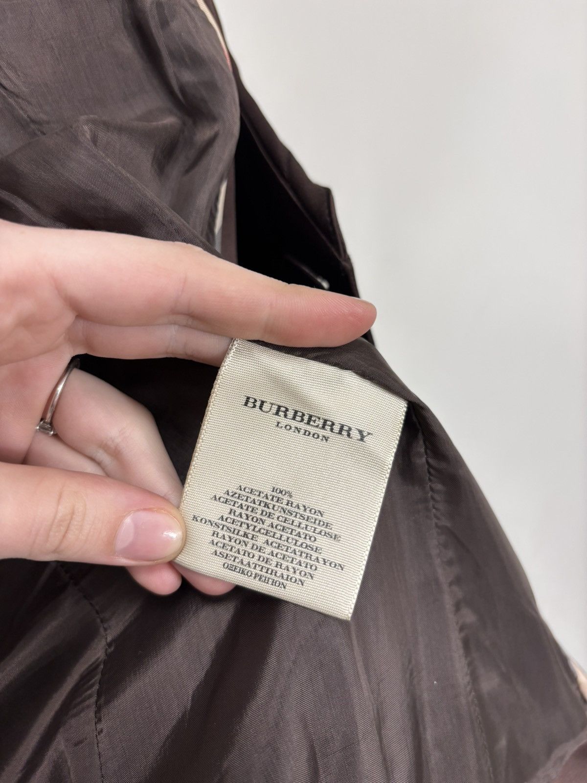 Burberry Burberry London Women’s Brown Double Breasted Blazer Jacket Size L / US 10 / IT 46 - 15 Thumbnail