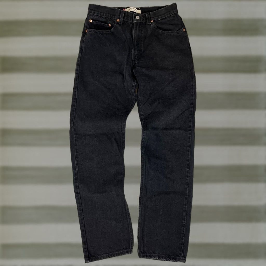 Levi's Levi's 505 Jeans Vintage Regular Fit Straight Black Sz 33x34 Mens Size US 30 / EU 46 - 1 Thumbnail