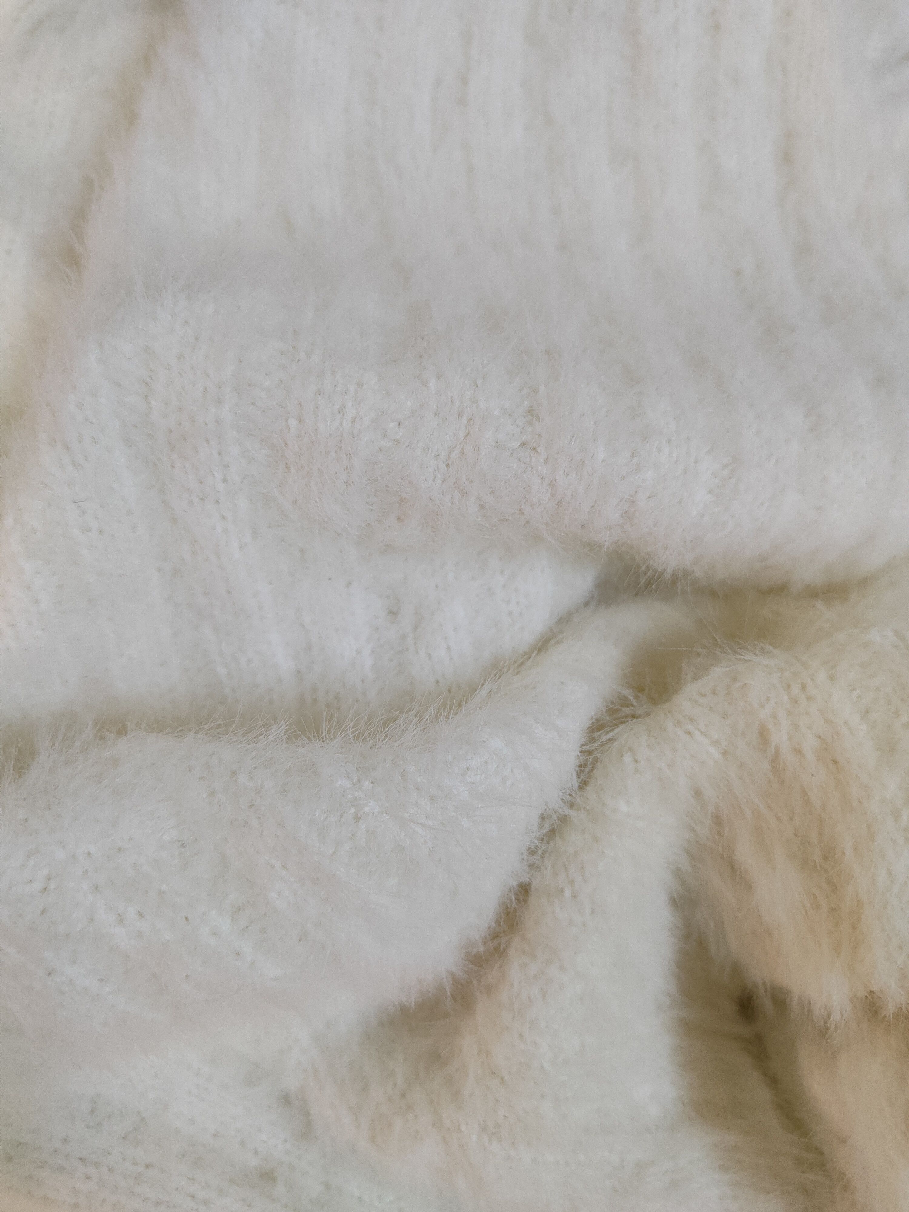 Japanese Brand Be Radiance White Shag Shaggy Fur Mohair Knitwear #S1984 Size S / US 4 / IT 40 - 10 Thumbnail
