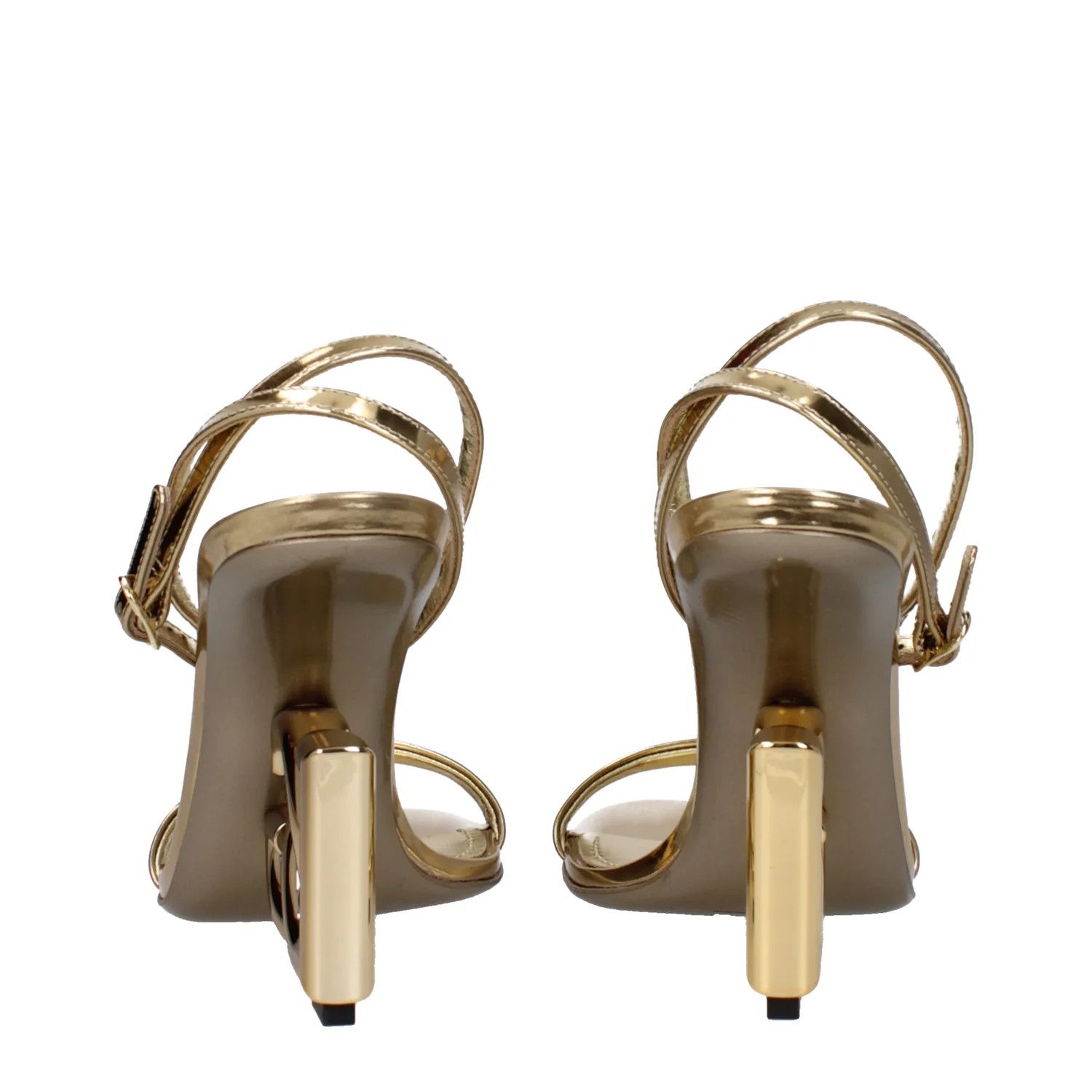 Dolce & Gabbana ob1o1e1124 Leather Sandals in Gold Size US 7 / IT 37 - 5 Thumbnail