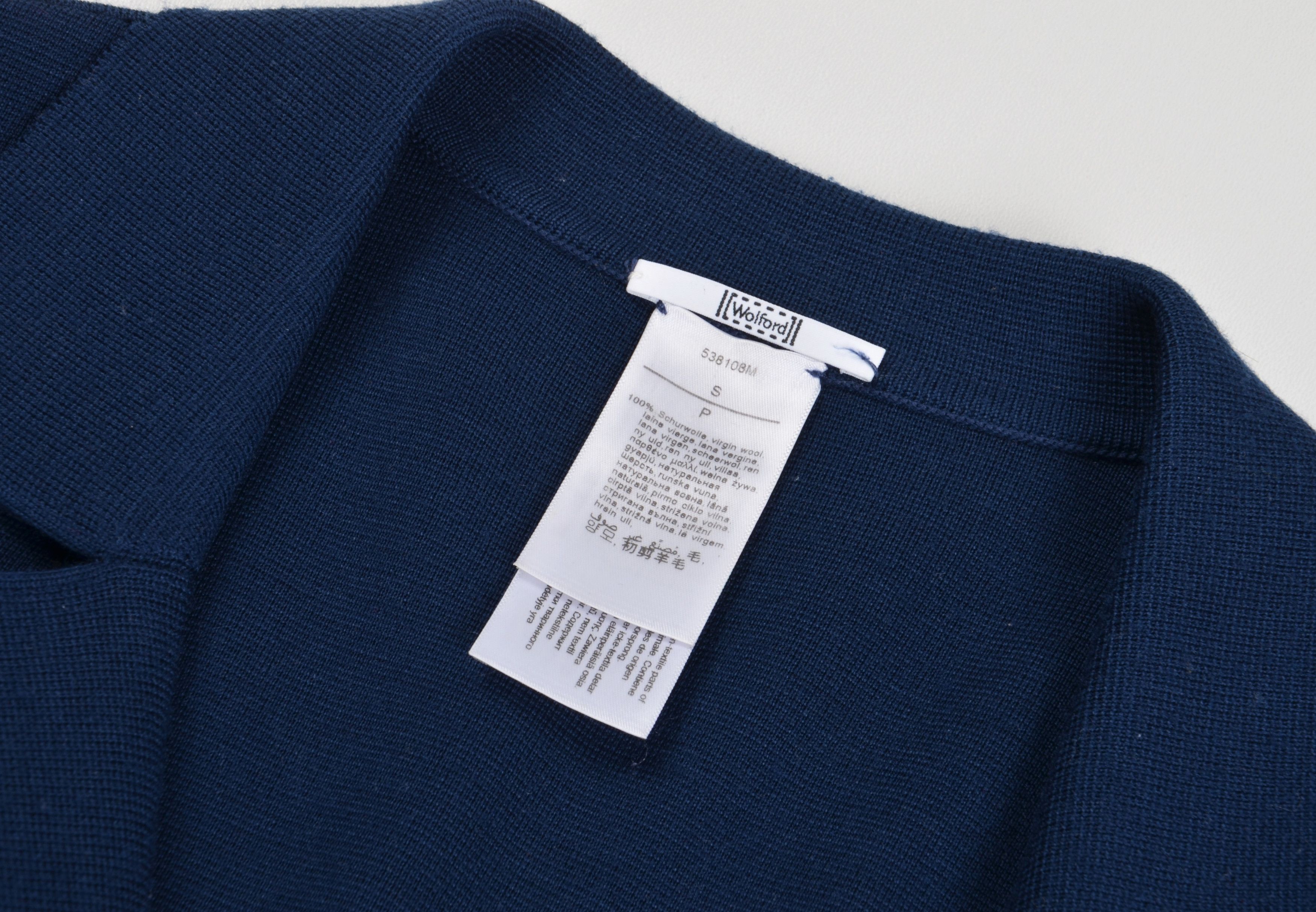 Wolford Wolford Blue Virgin Wool 3 Button Tailored Blazer Size S / US 4 / IT 40 - 8 Thumbnail
