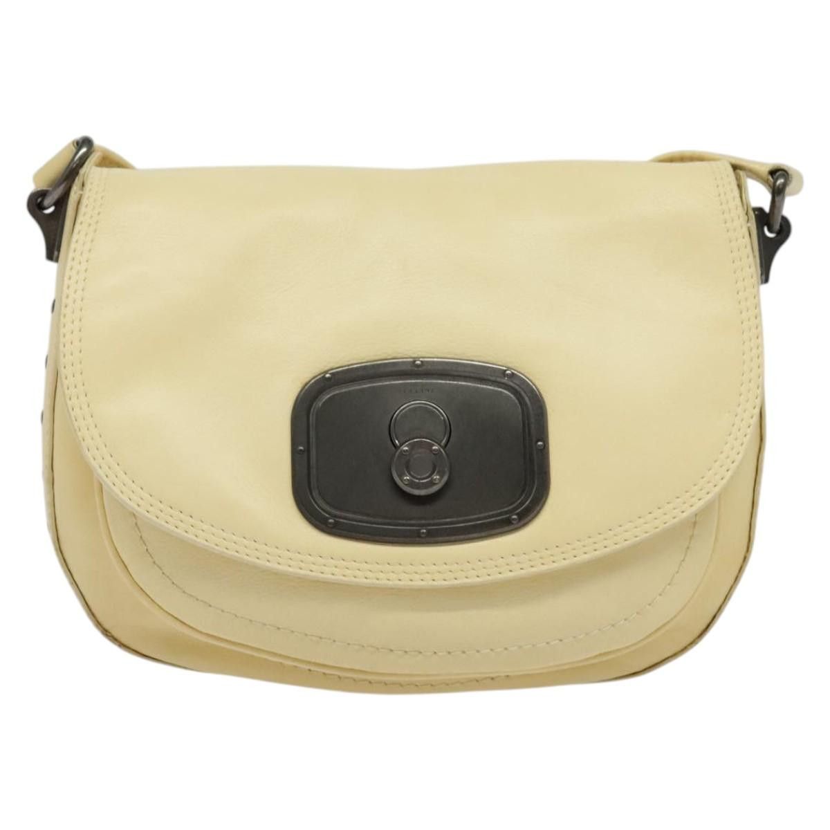 Celine CELINE Studs Shoulder Bag Leather Cream Size ONE SIZE - 2 Thumbnail
