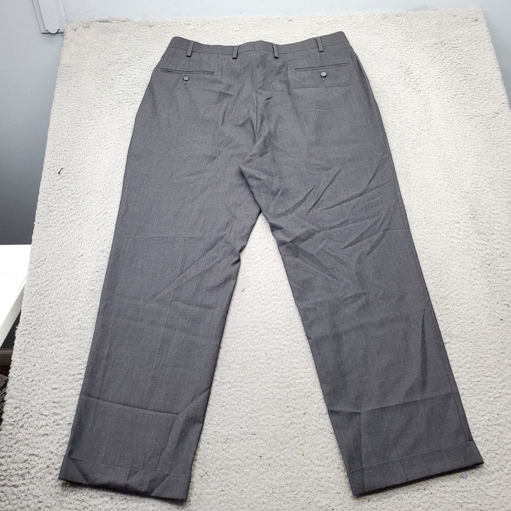 Ralph Lauren Lauren Ralph Lauren Dress Pants Mens 36/30 Gray Stretch High Waist Slash Pockets Dress Pants Mens Size 36 Gray Regular Wide Readability Size US 36 / EU 52 - 2 Thumbnail