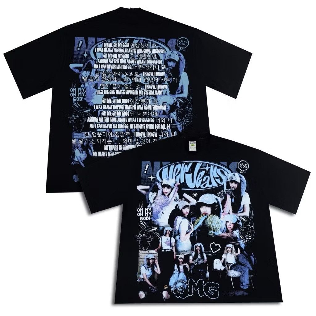 Band Tees ‼️kpop‼️newjeans girl group jeanzforfree omg omaomaga Size US XL / EU 56 / 4 - 7 Thumbnail